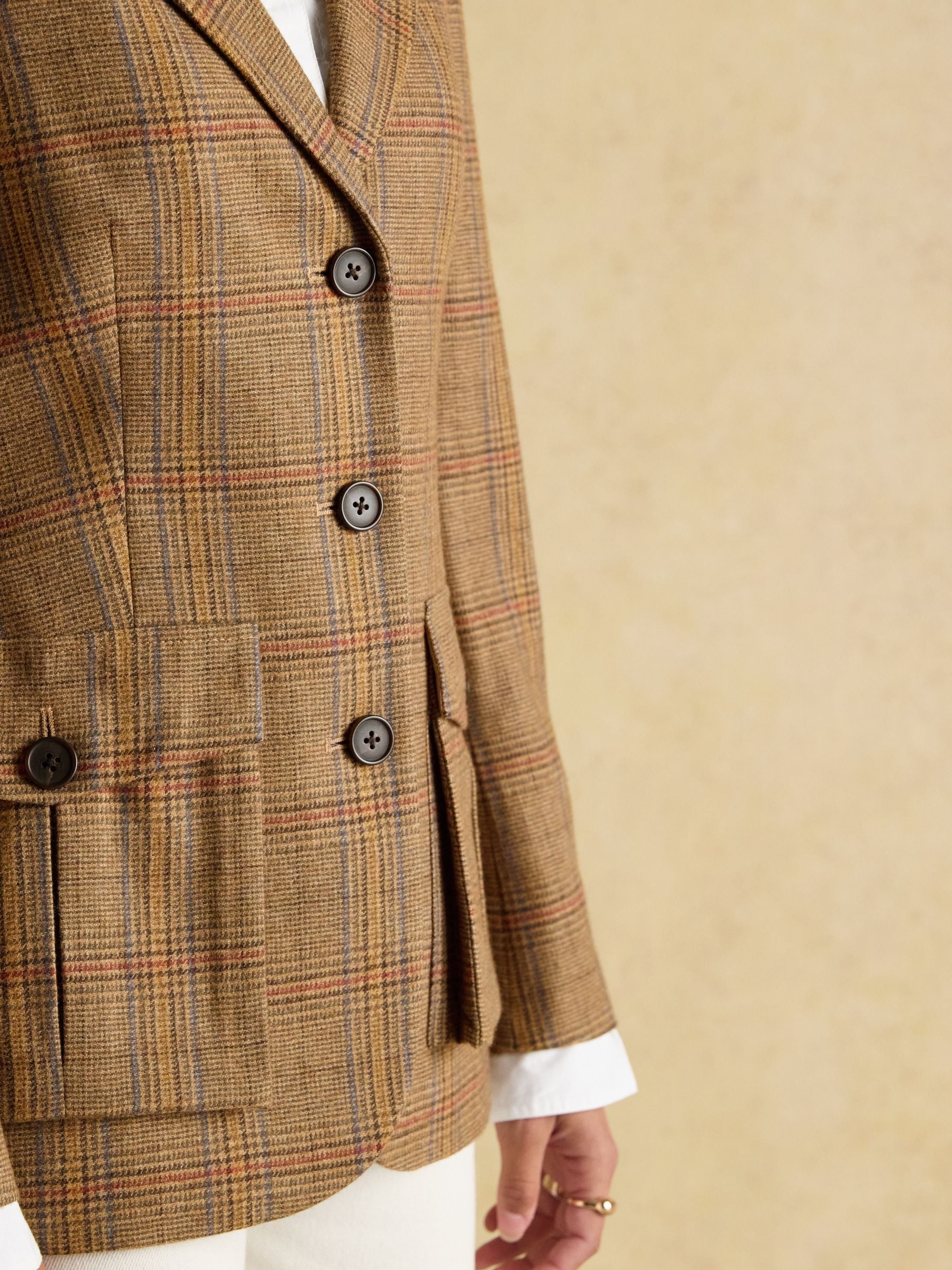 Foxley Brown Check Tweed Suit Blazer