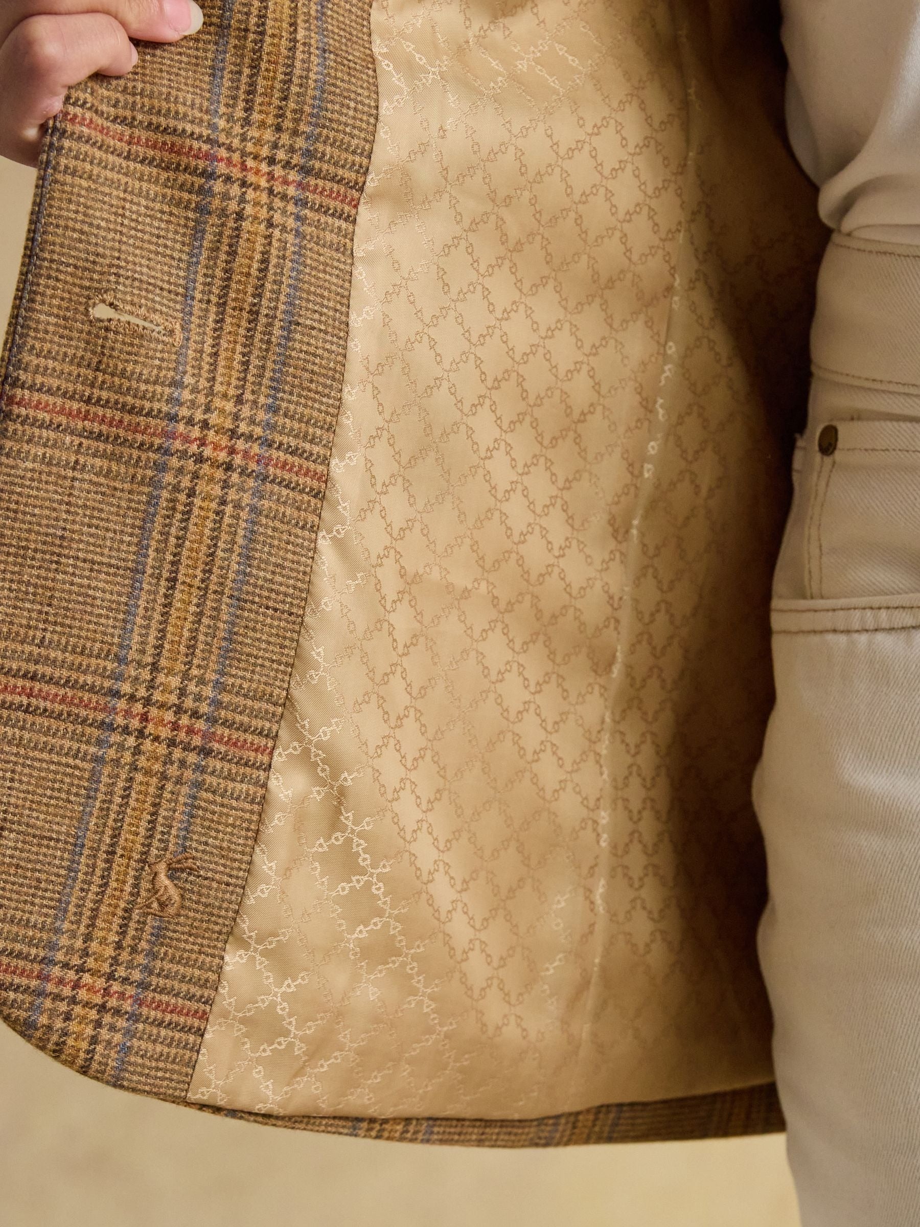 Foxley Brown Check Tweed Suit Blazer