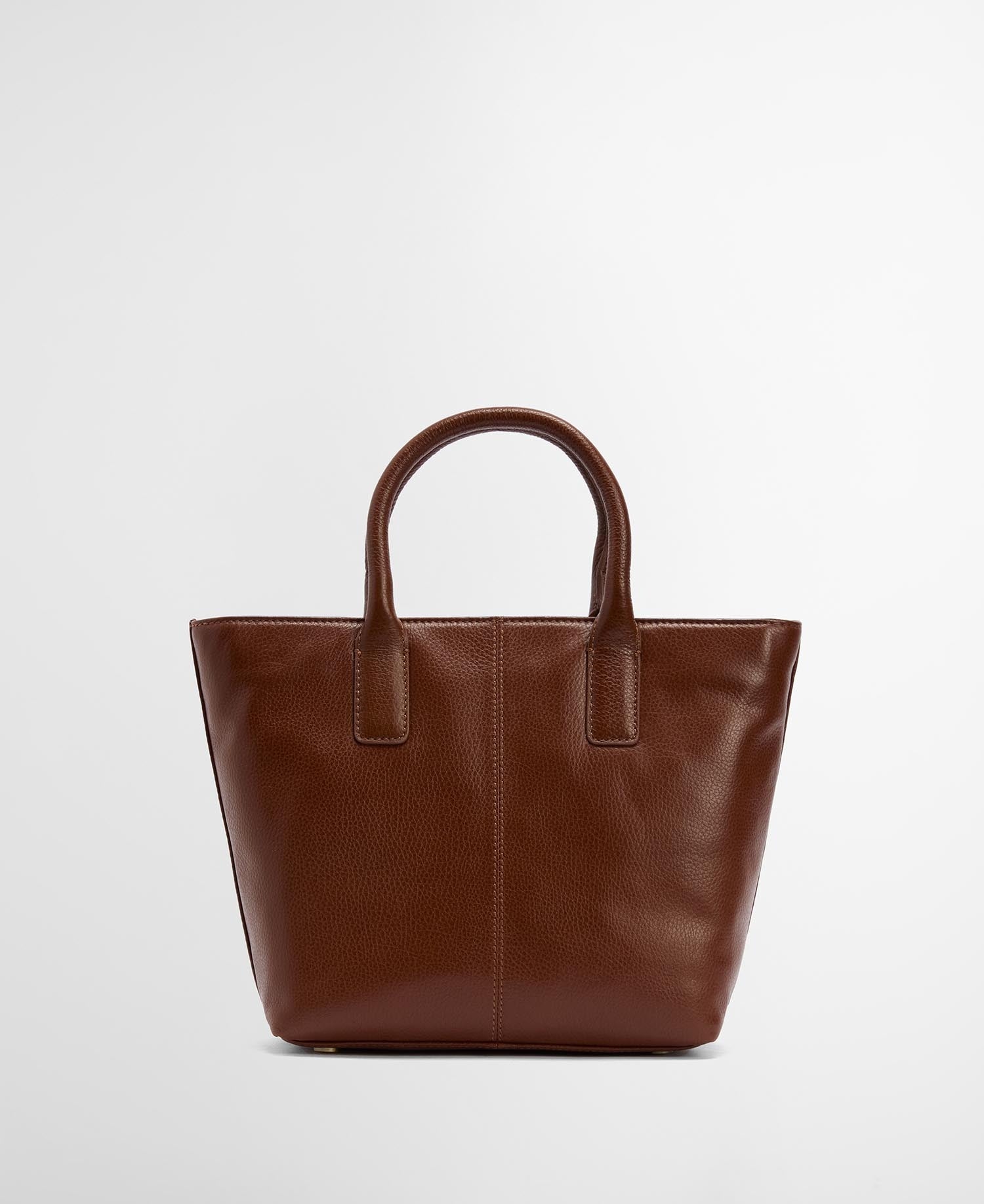 Birch Leather Tote Bag - Brown