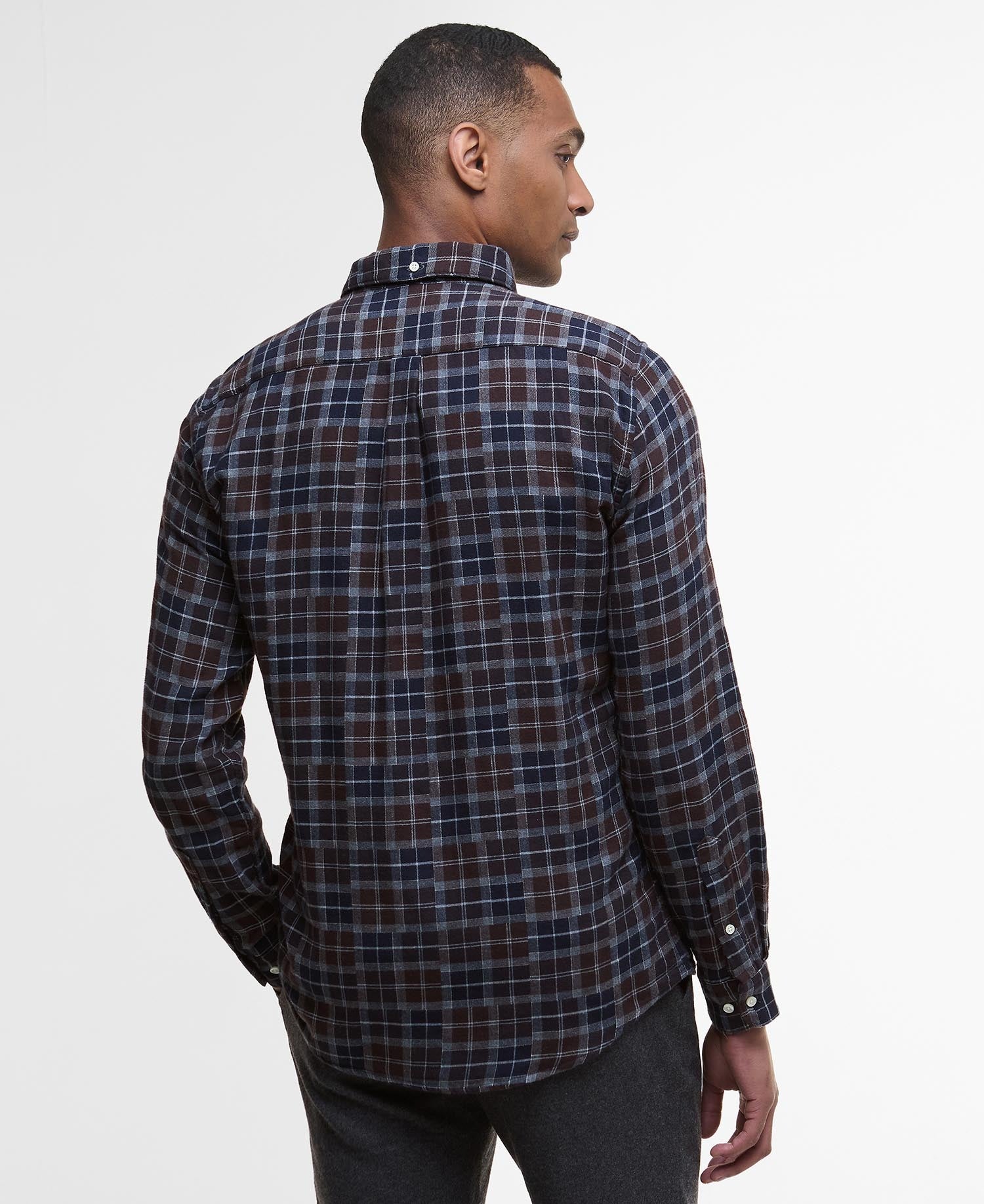 Sault Tailored Long-Sleeved Shirt - Midnight Oak Tartan