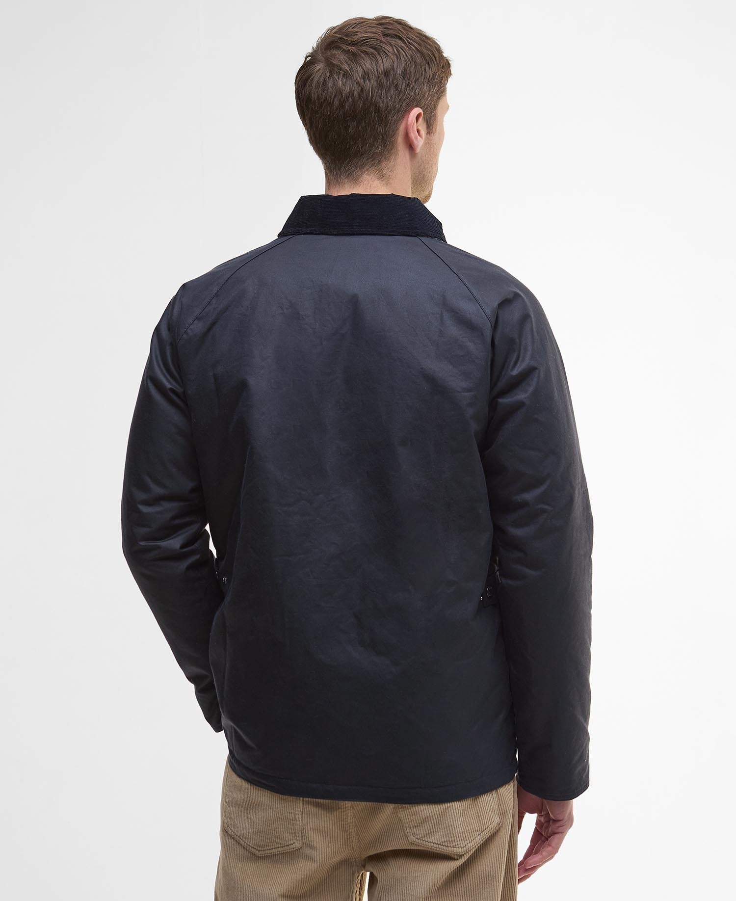 Ambleside Waxed Jacket - Navy/Tartan