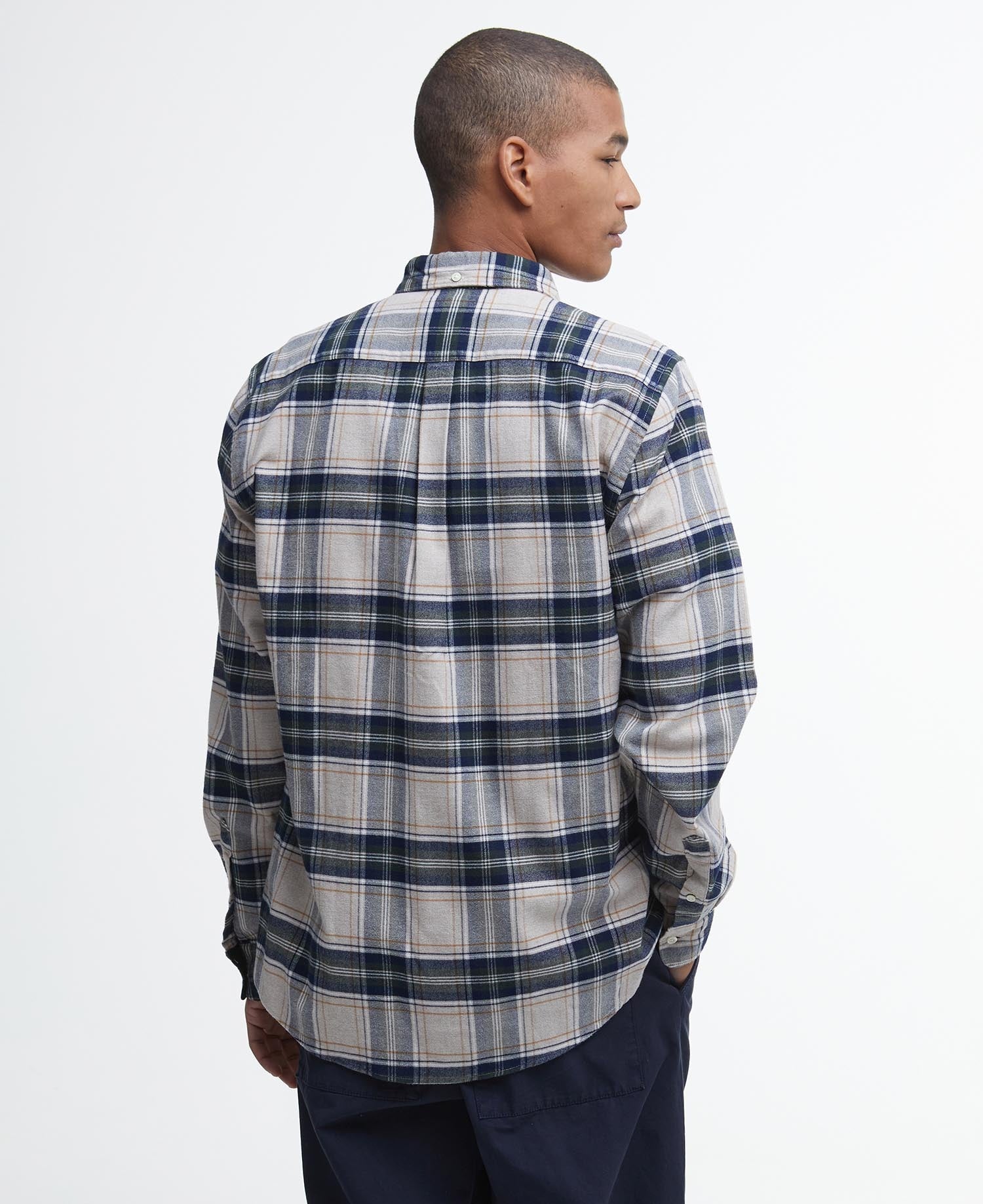 Betsom Tailored Long-Sleeved Shirt - Stone Marl
