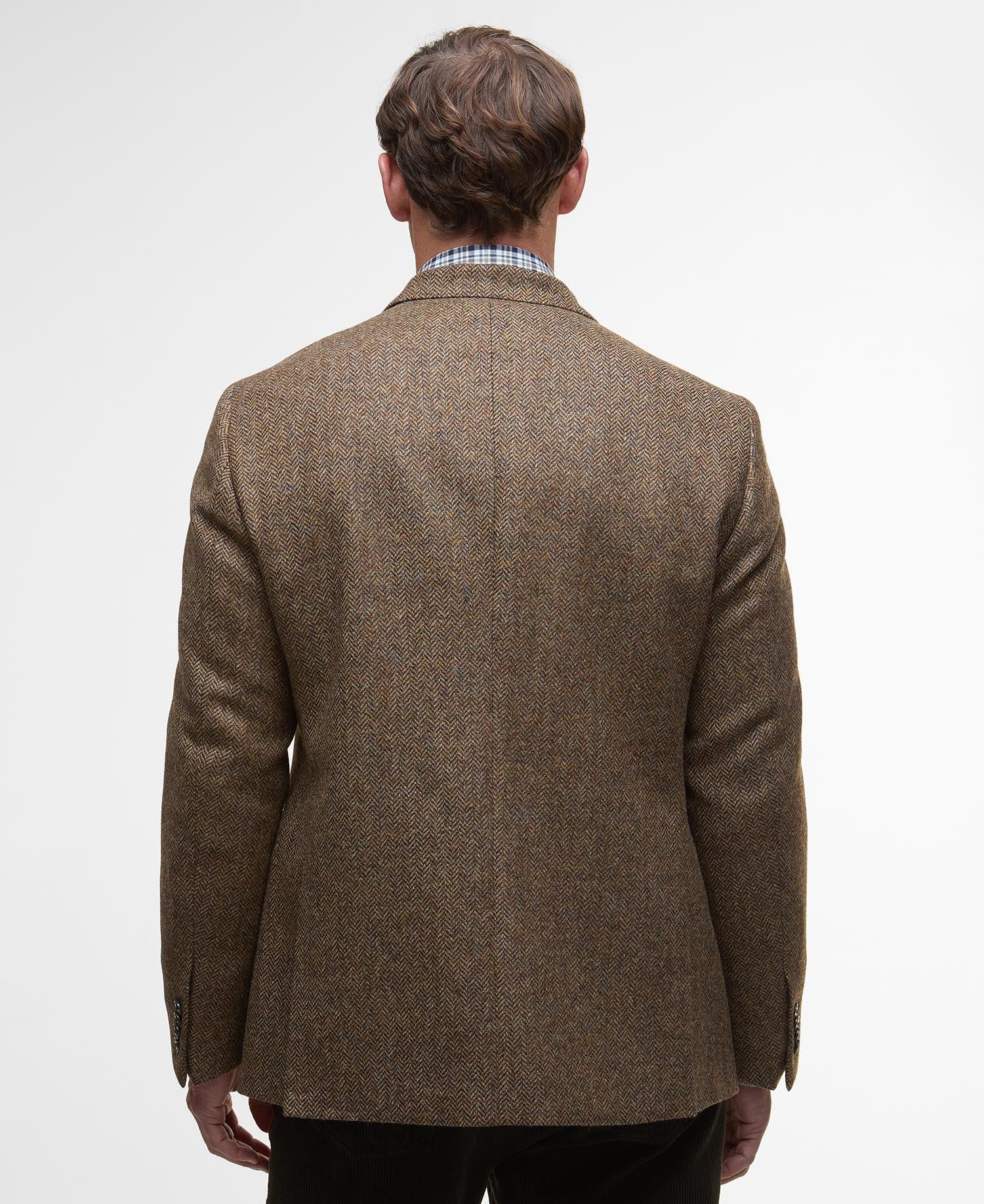 Firth Moons Herringbone Blazer - Brown