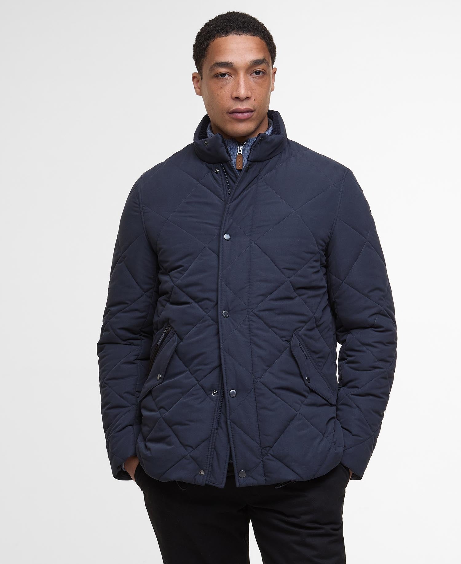 Winter Chelsea Quilted Jacket - Dark Navy/Midnight Oak