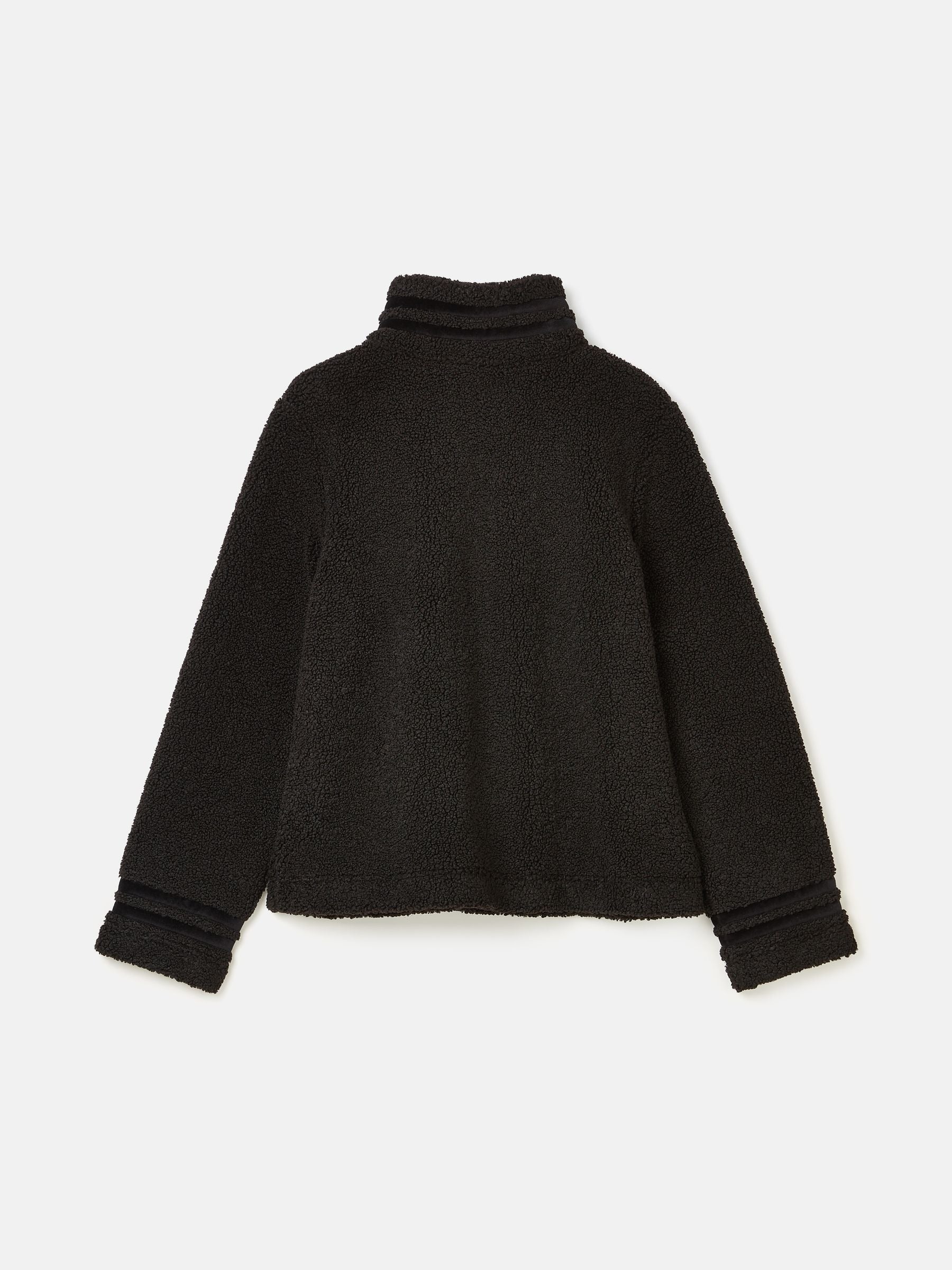 Fleur Black Fleece Jacket