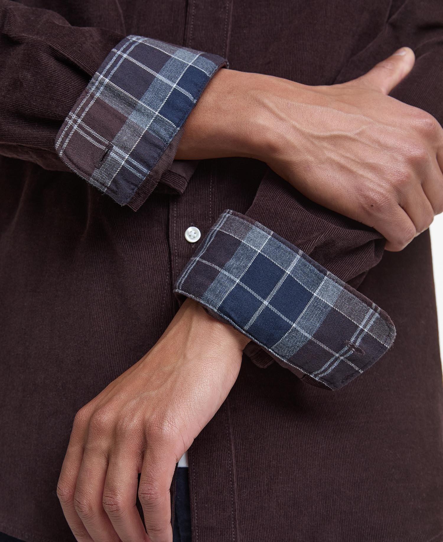 Ramsey Tailored Long-Sleeved Shirt - Dark Oak