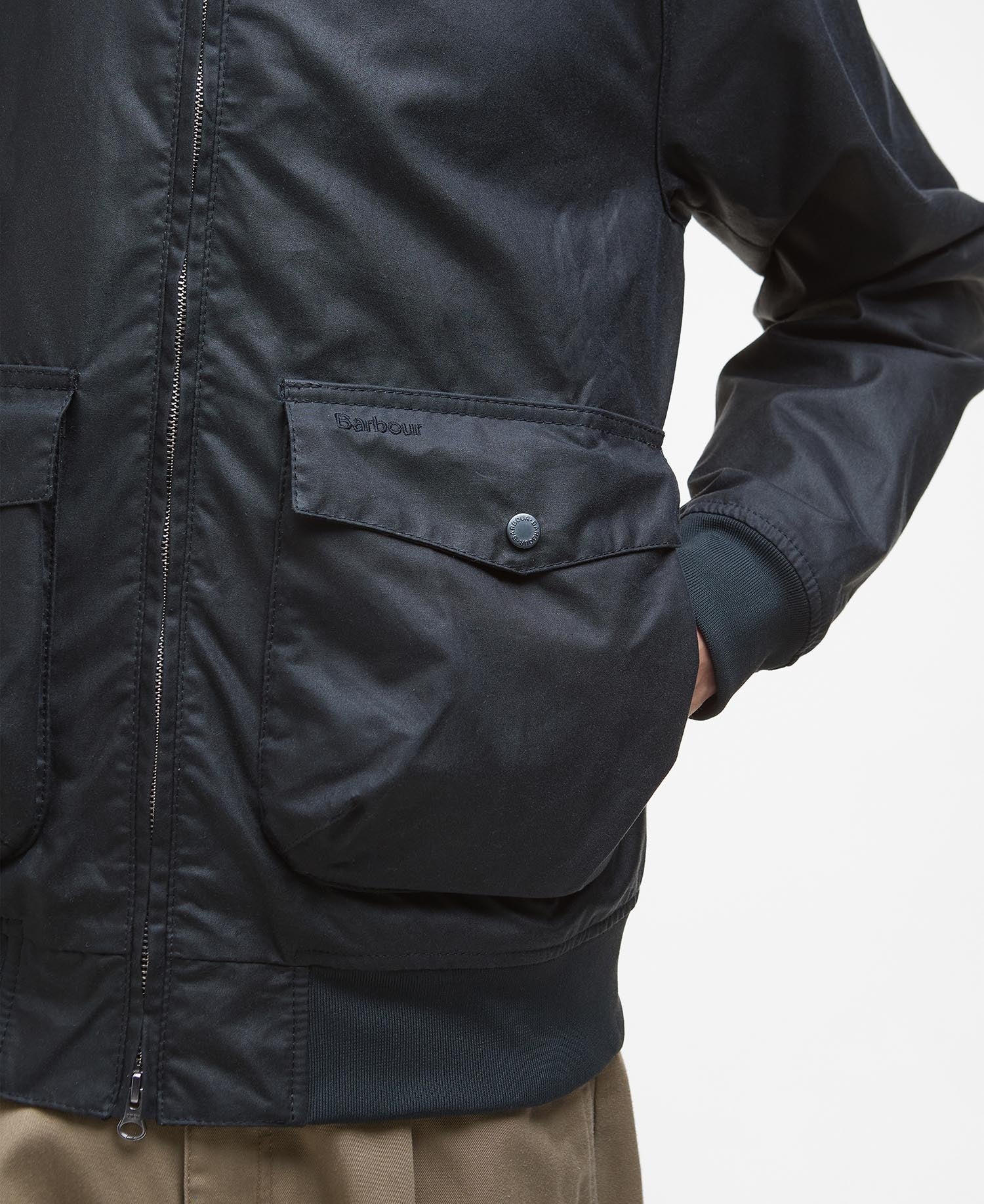 Modern Royston Waxed Jacket - Navy