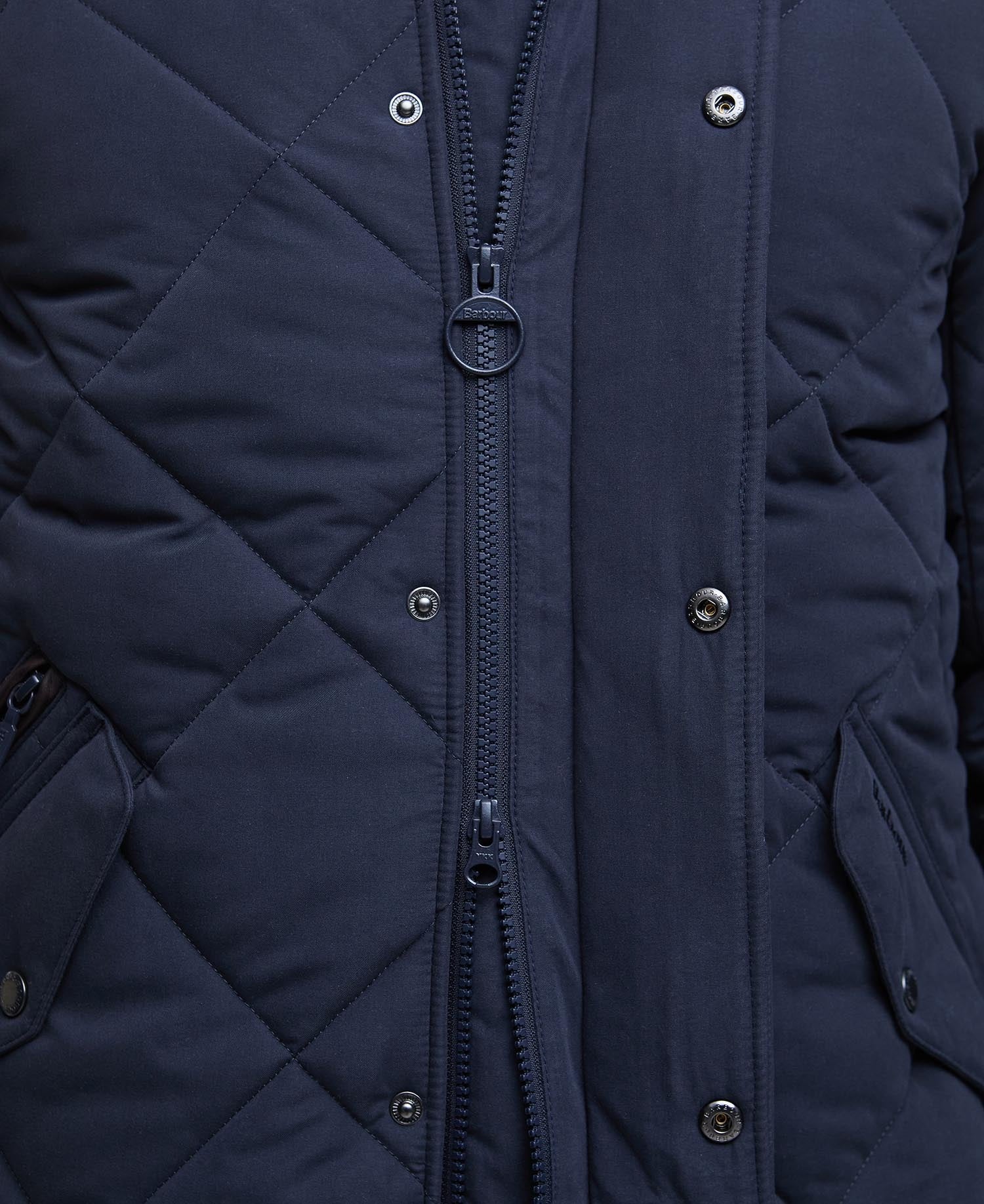 Winter Chelsea Quilted Jacket - Dark Navy/Midnight Oak