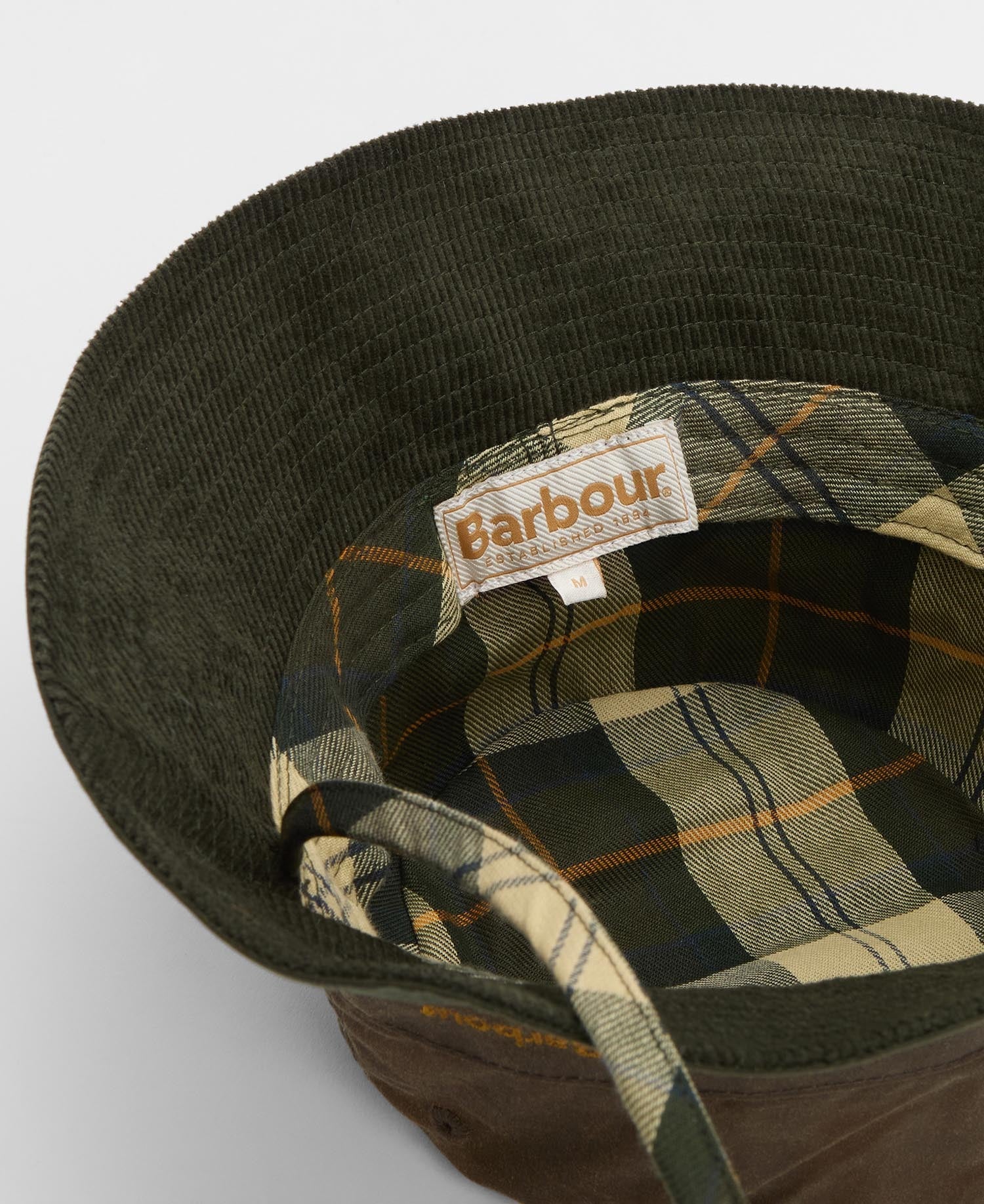 Brackley Waxed Bucket Hat - Fern/Beech