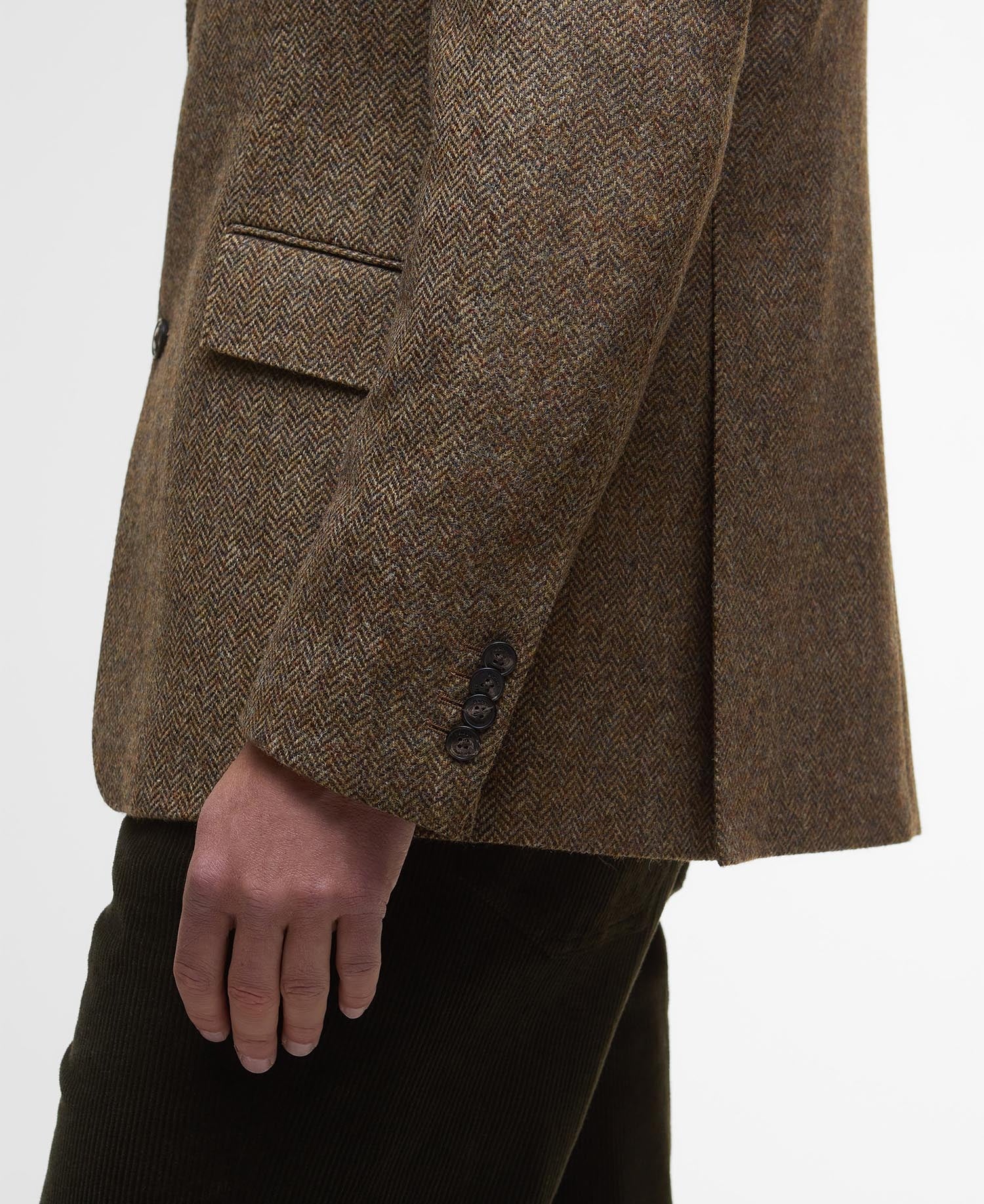 Firth Moons Herringbone Blazer - Brown