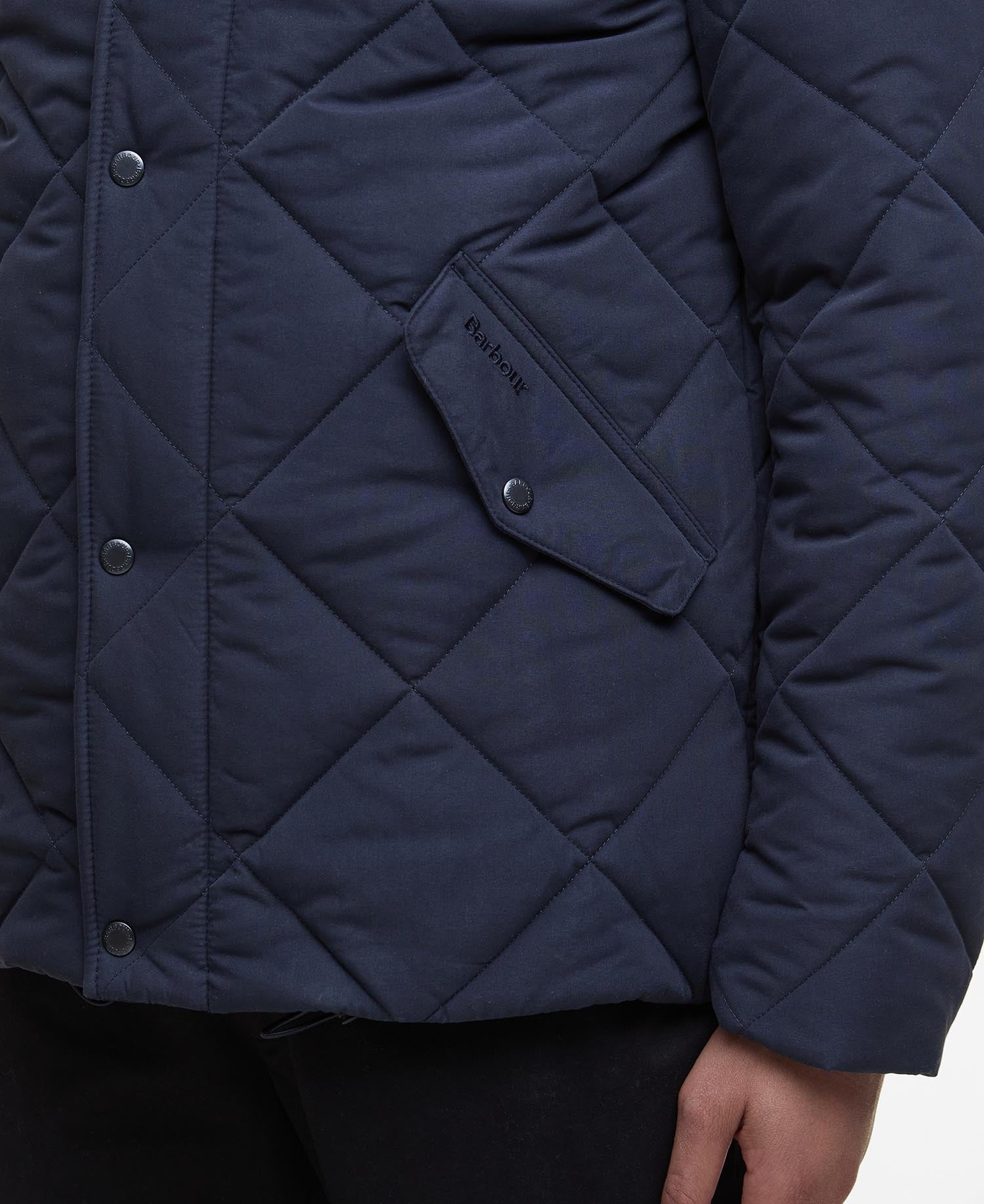 Winter Chelsea Quilted Jacket - Dark Navy/Midnight Oak
