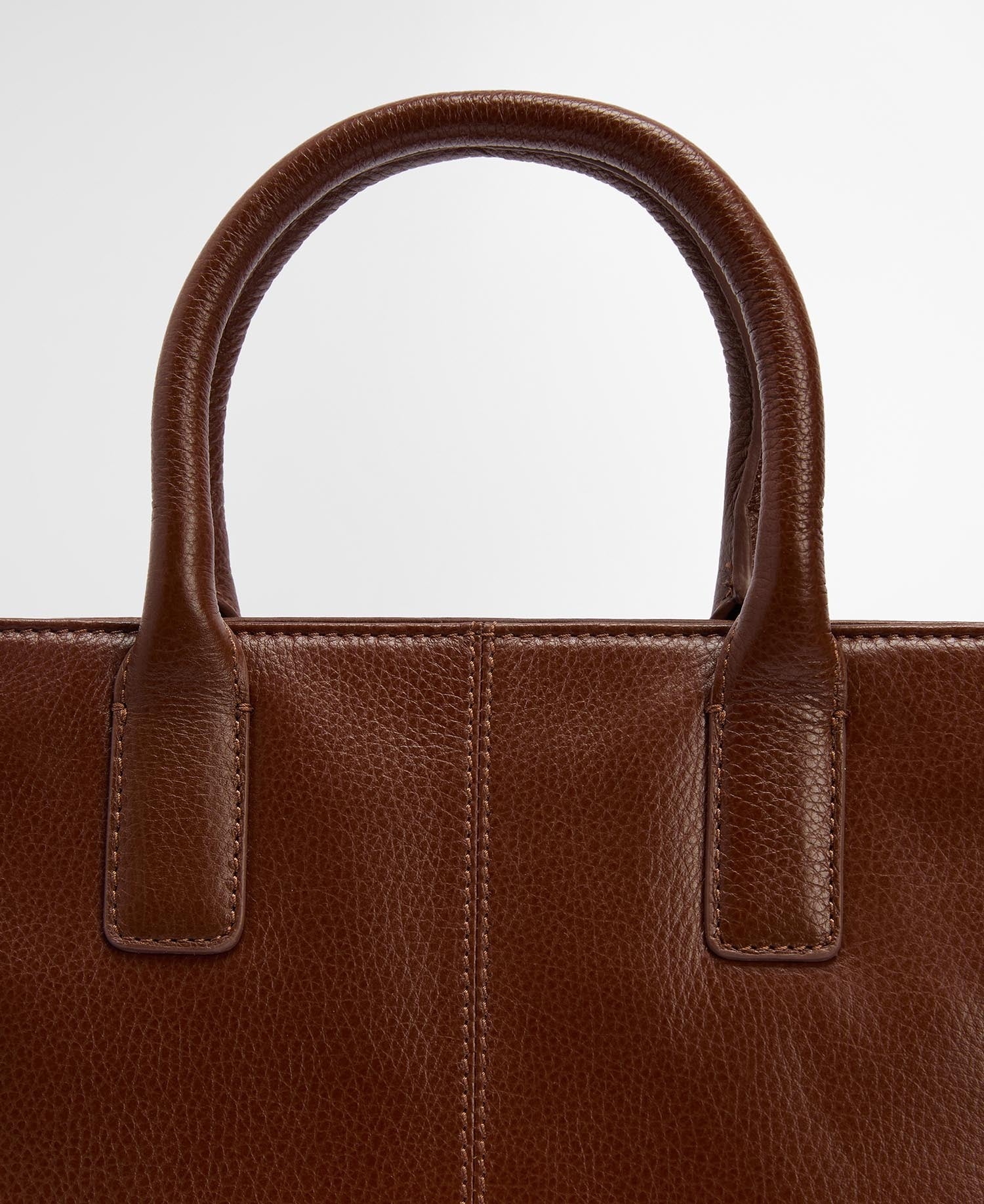 Birch Leather Tote Bag - Brown
