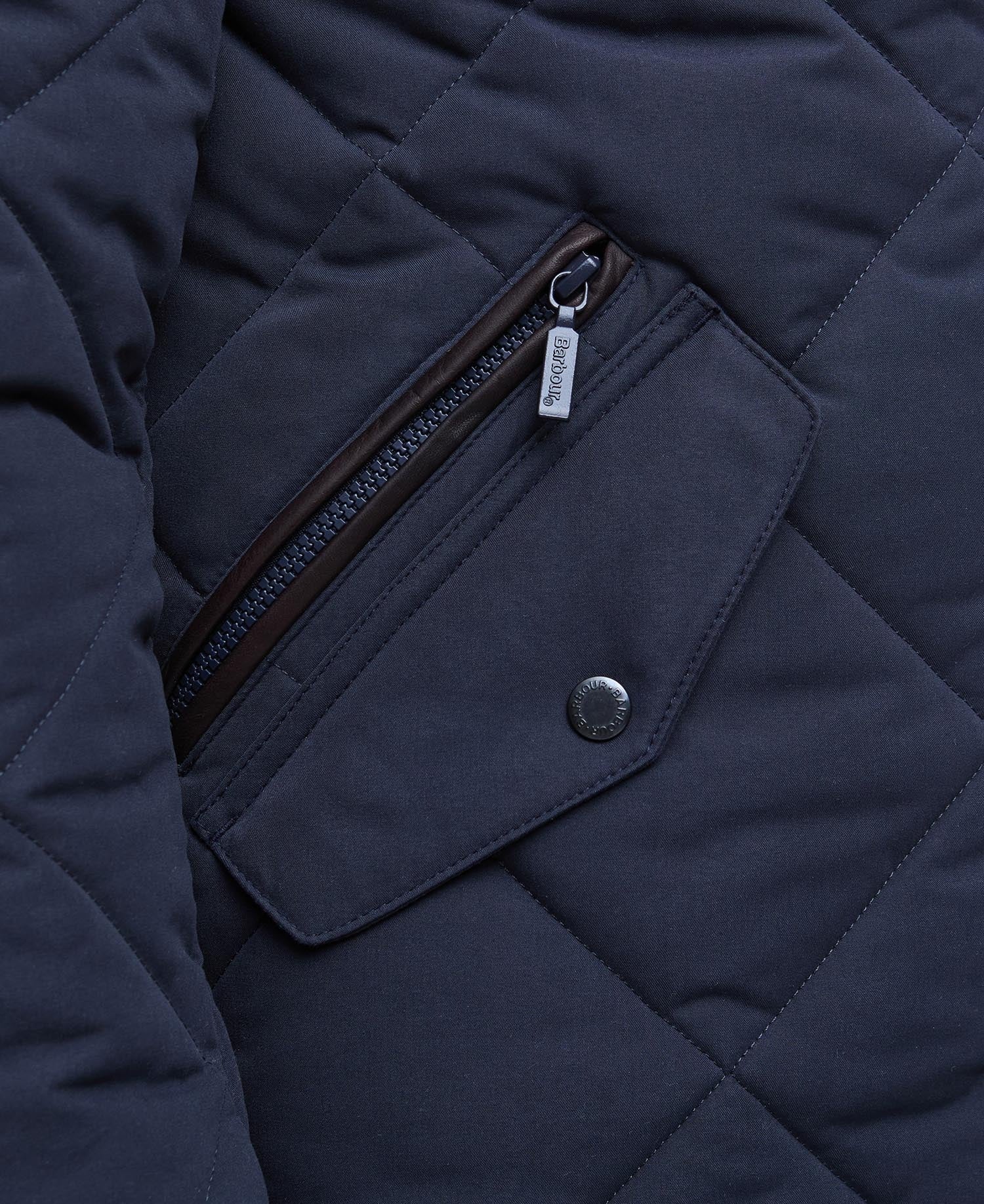 Winter Chelsea Quilted Jacket - Dark Navy/Midnight Oak