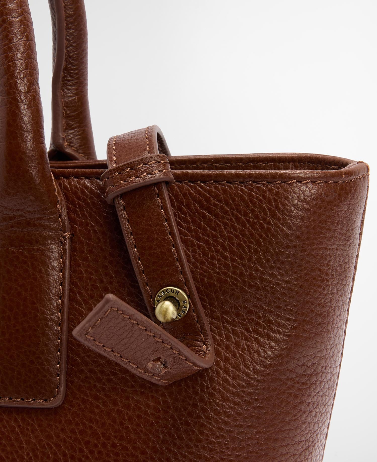 Birch Leather Tote Bag - Brown