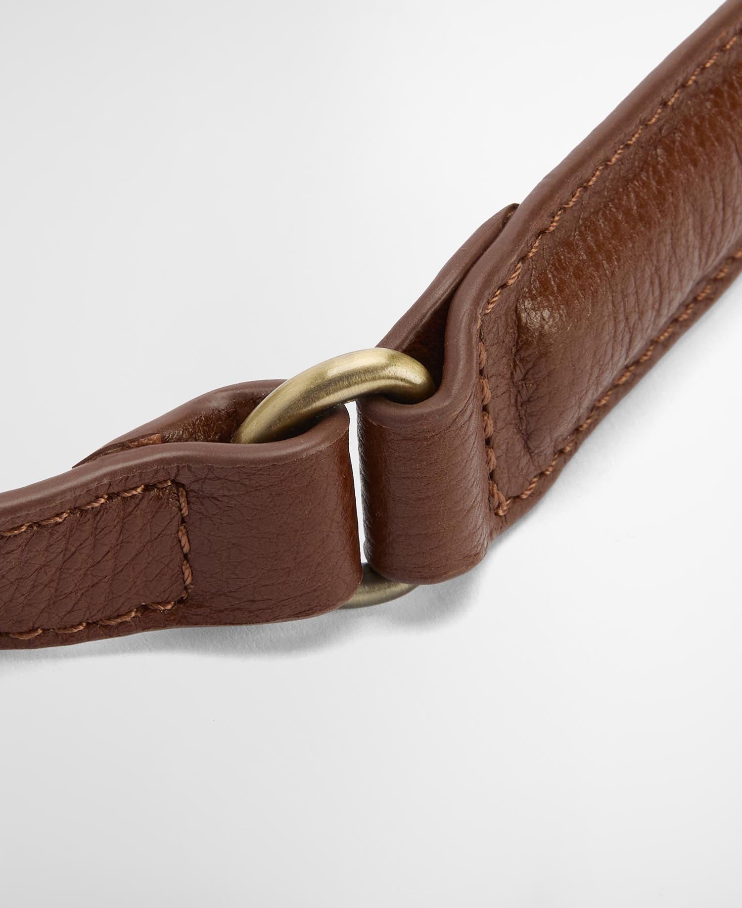Daphne Leather Crossbody Bag - Brown