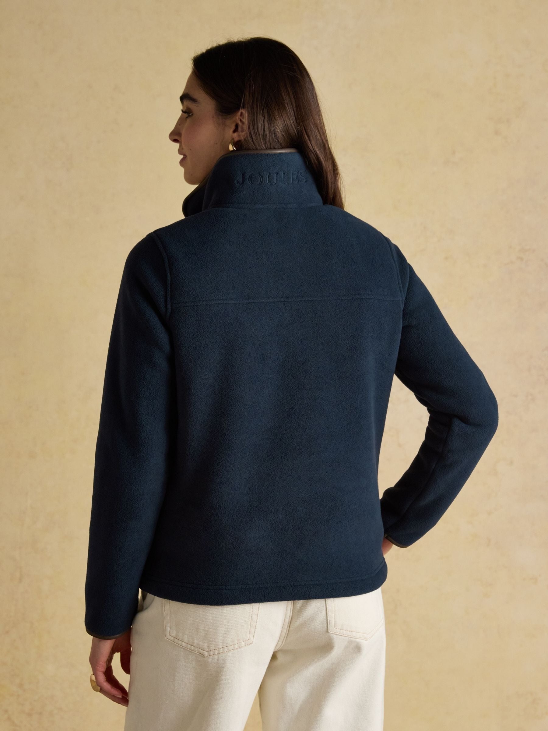 Heritage Navy Quarter Zip Fleece