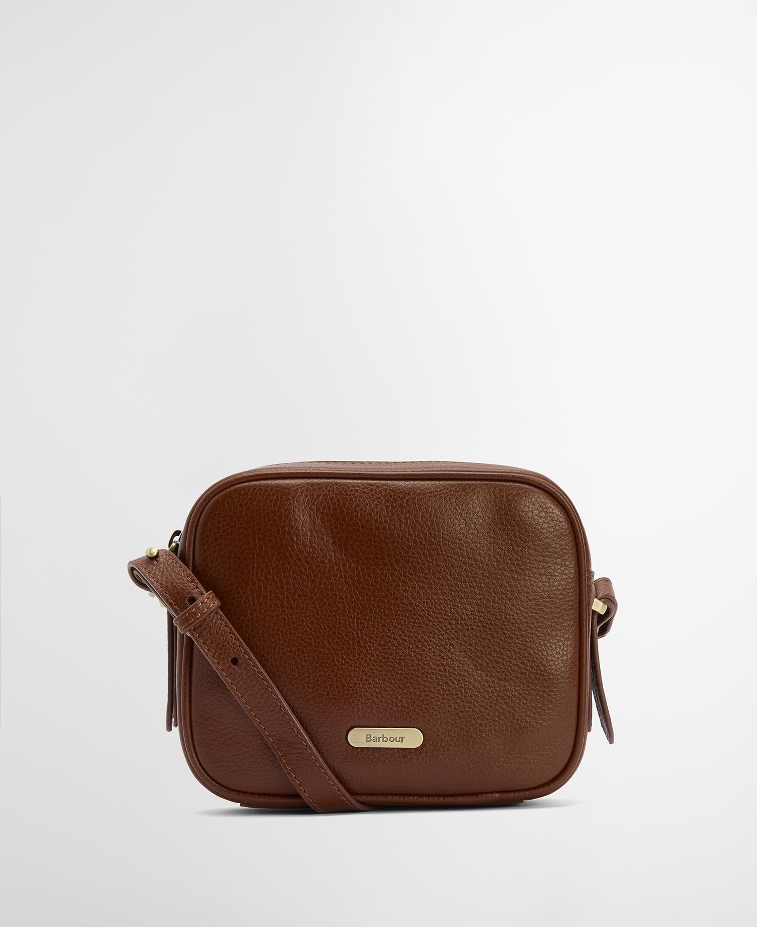 Daphne Leather Crossbody Bag - Brown
