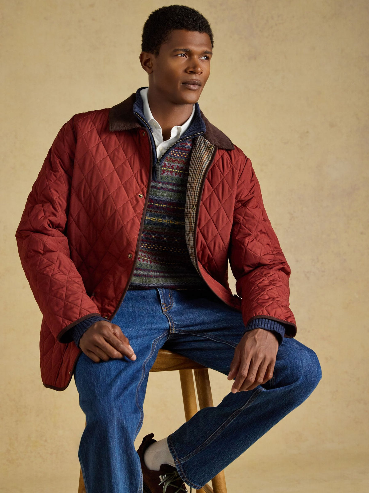 Brick Quilted Jacket