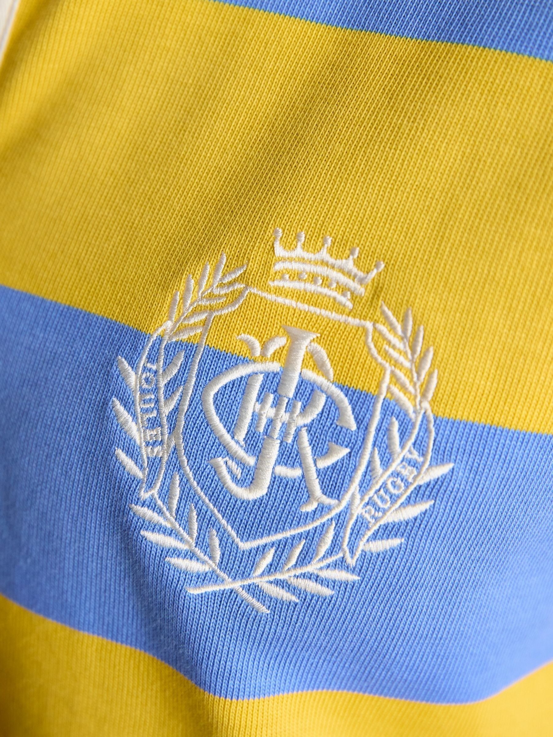 Lara Yellow & Blue Stripe Rugby Shirt