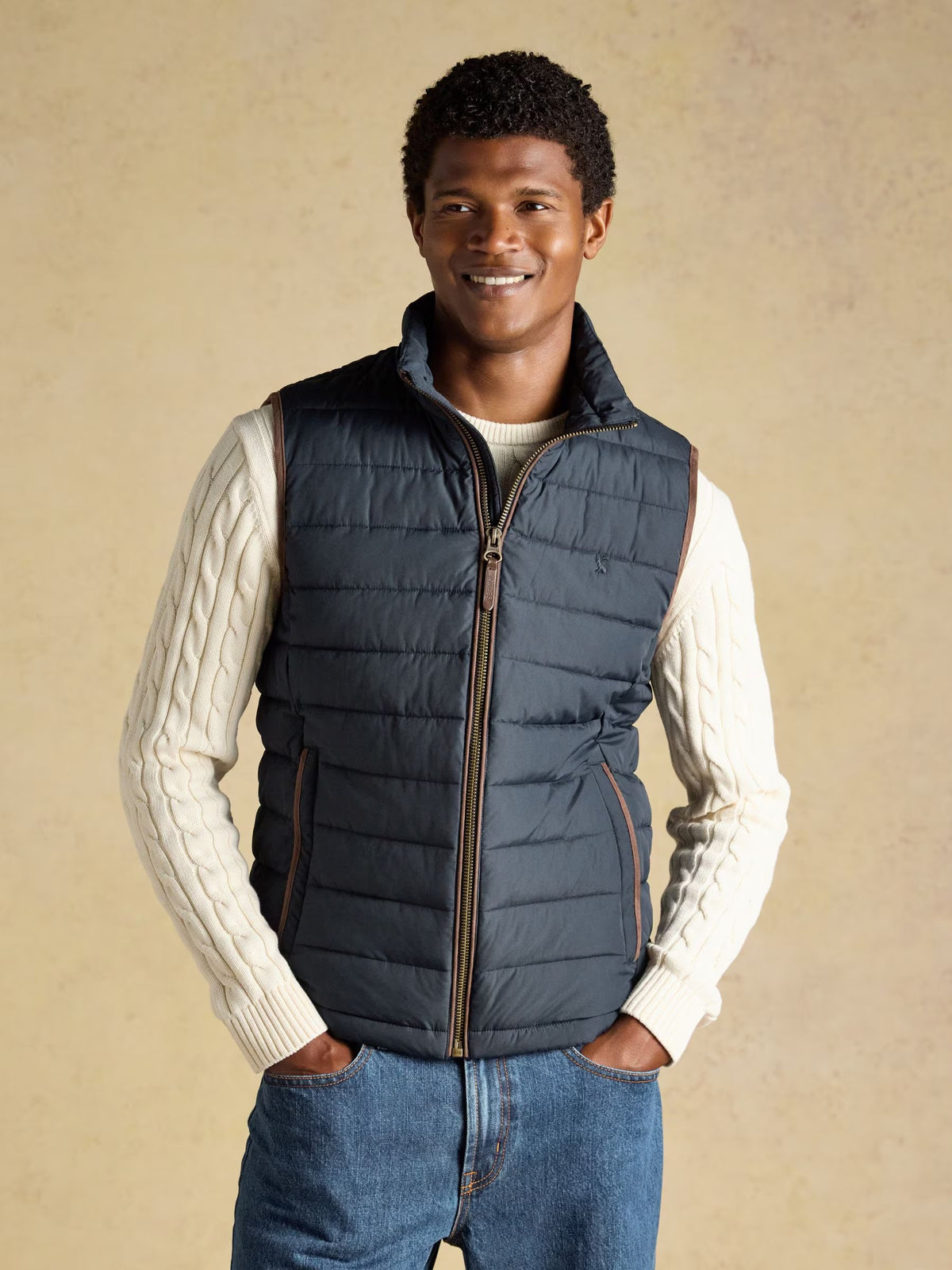 Navy Heritage Padded Gilet