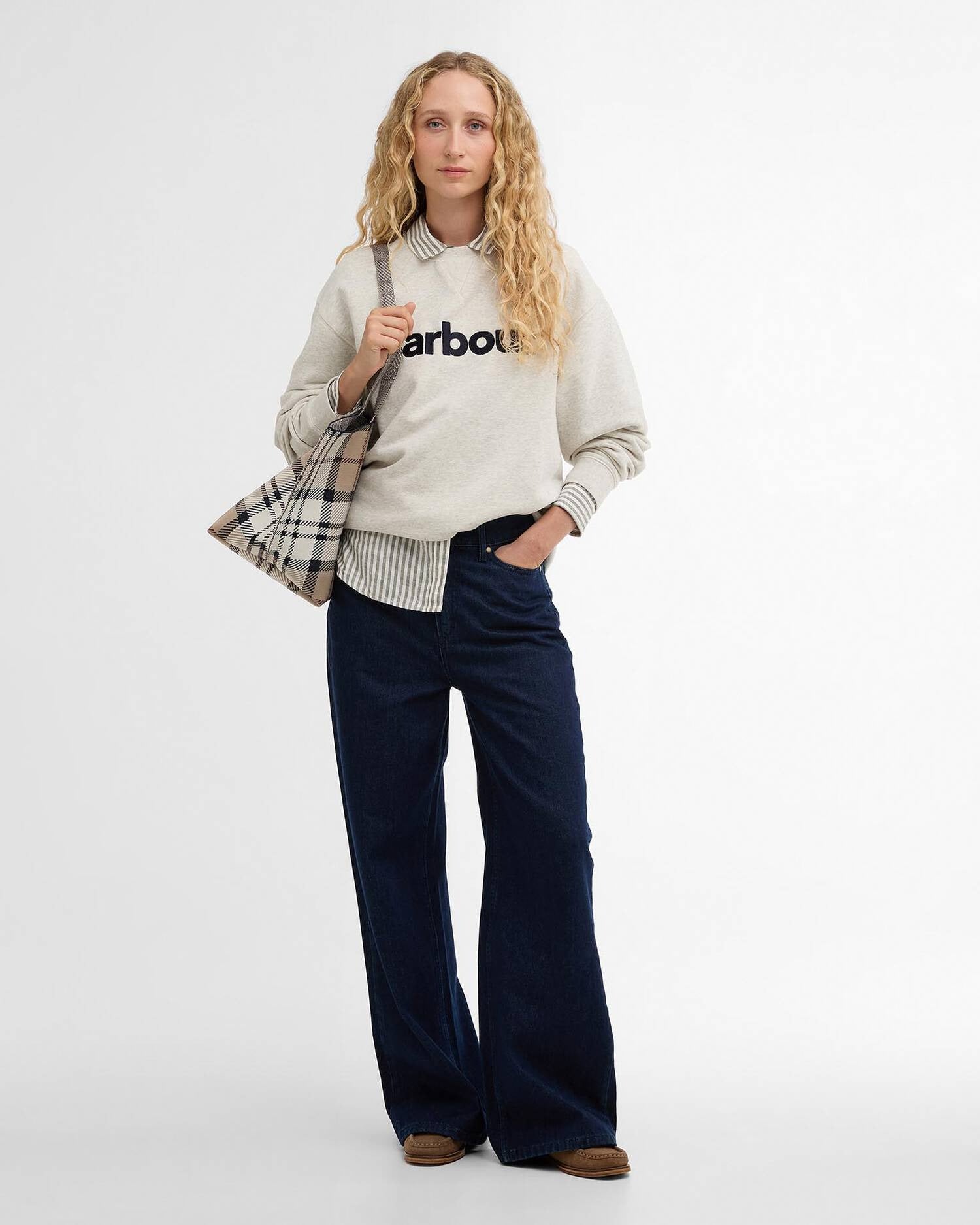 Hartland Logo Sweatshirt - Cloud Marl