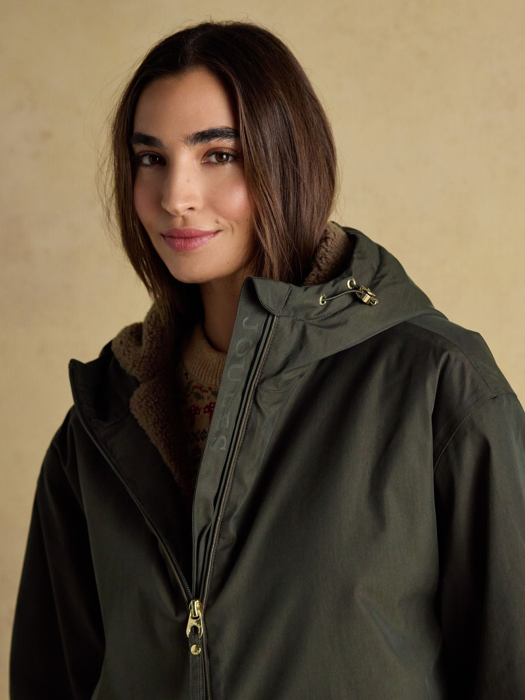 Coverall Green Oversized Fleece Lined Waterproof Coat