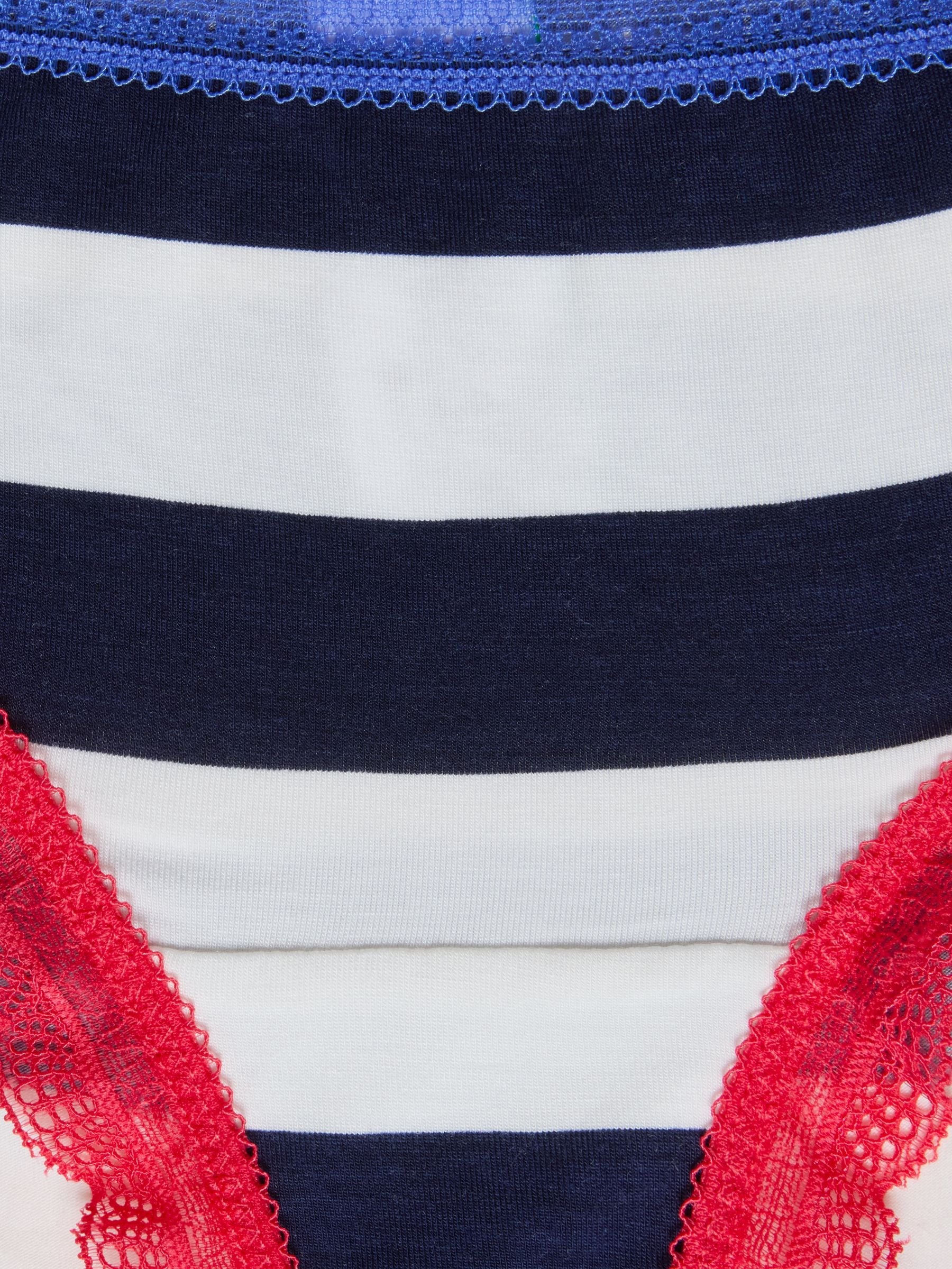 Navy & White Stripe Knickers
