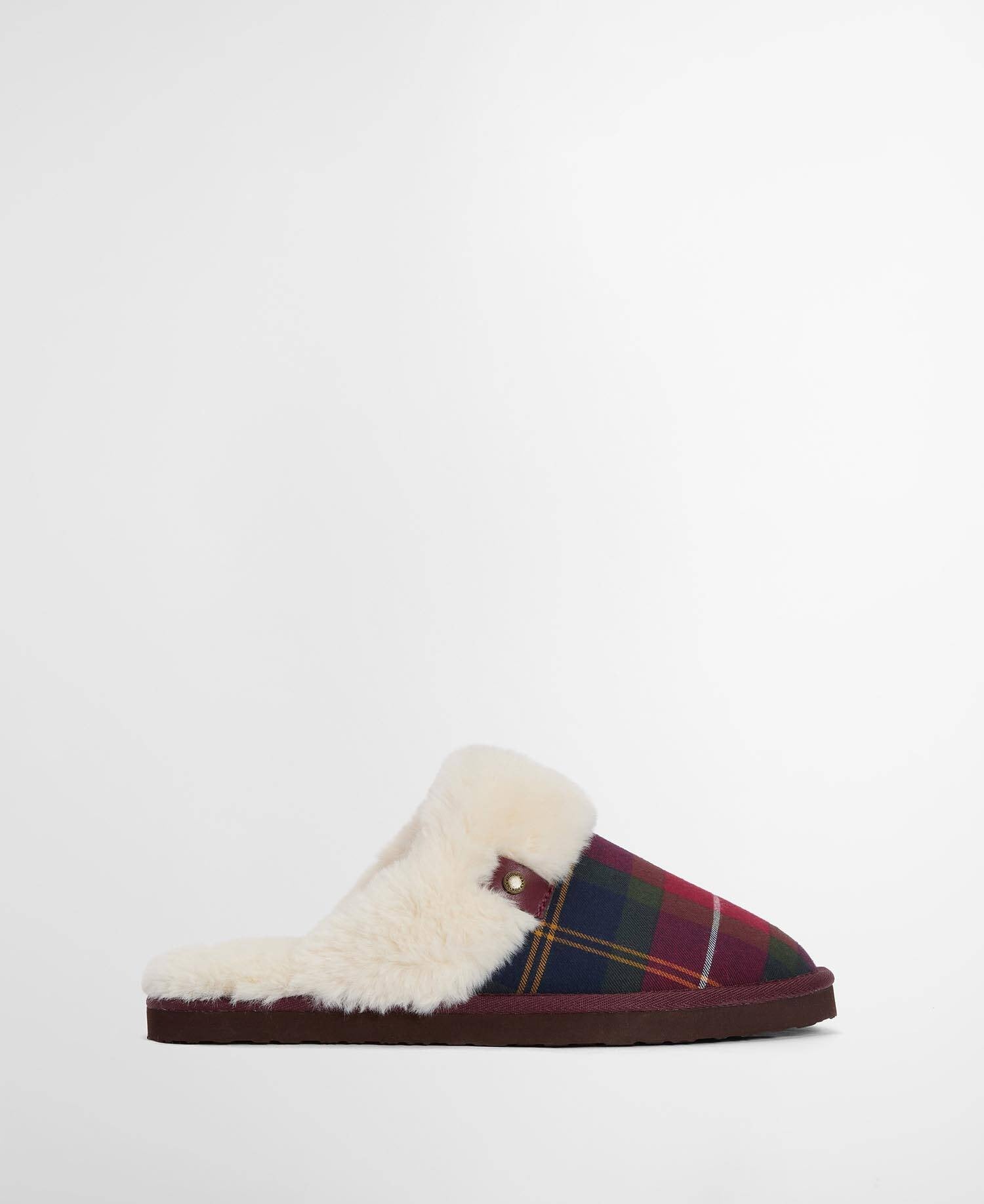 Claudia Tartan Mule Slippers - Winterberry Tartan