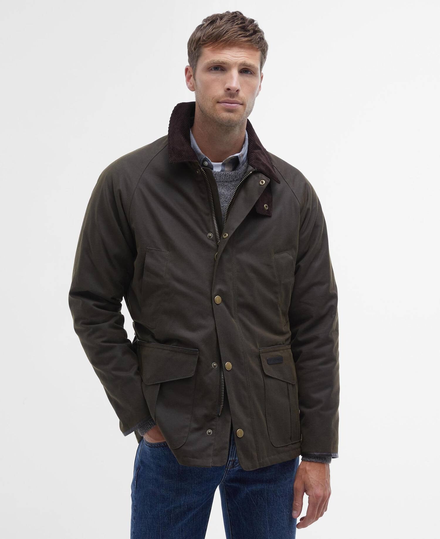 Stratford Wax Jacket - Olive