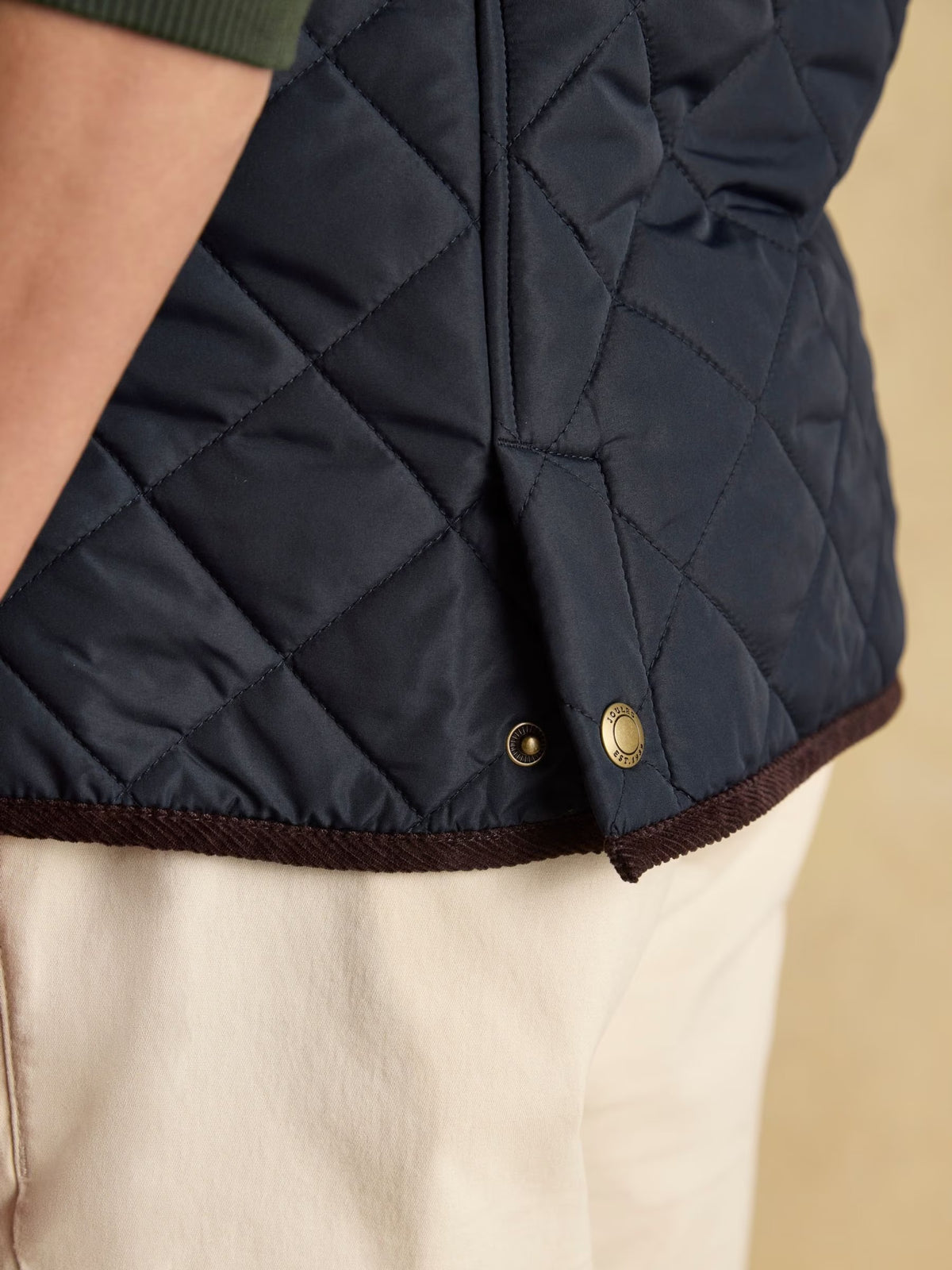 Maynard Navy Diamond Quilted Gilet