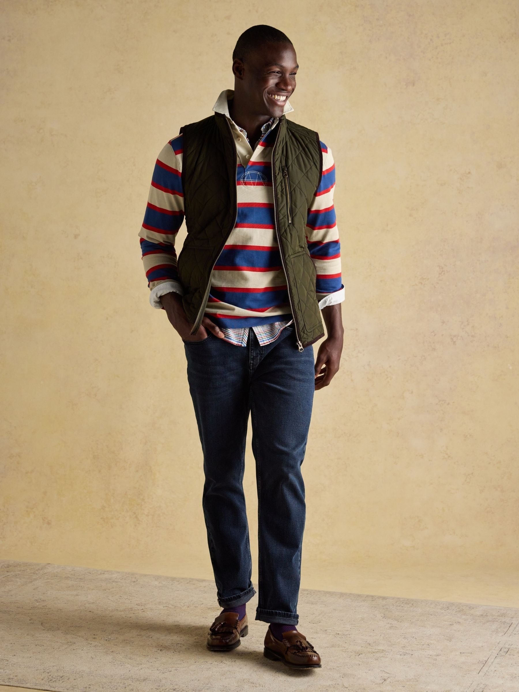 Maynard Green Diamond Quilted Gilet