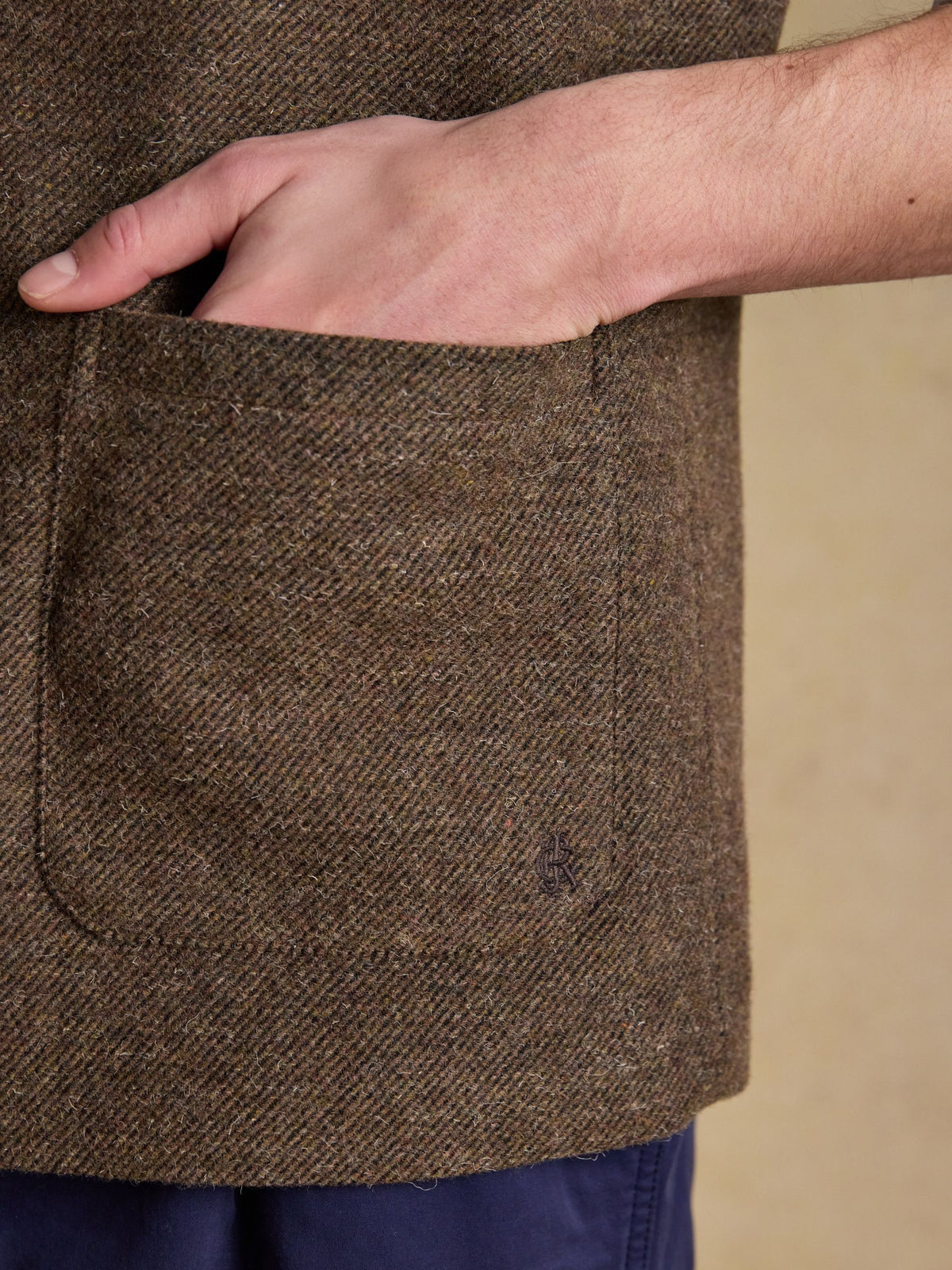 Brown Tweed Gilet