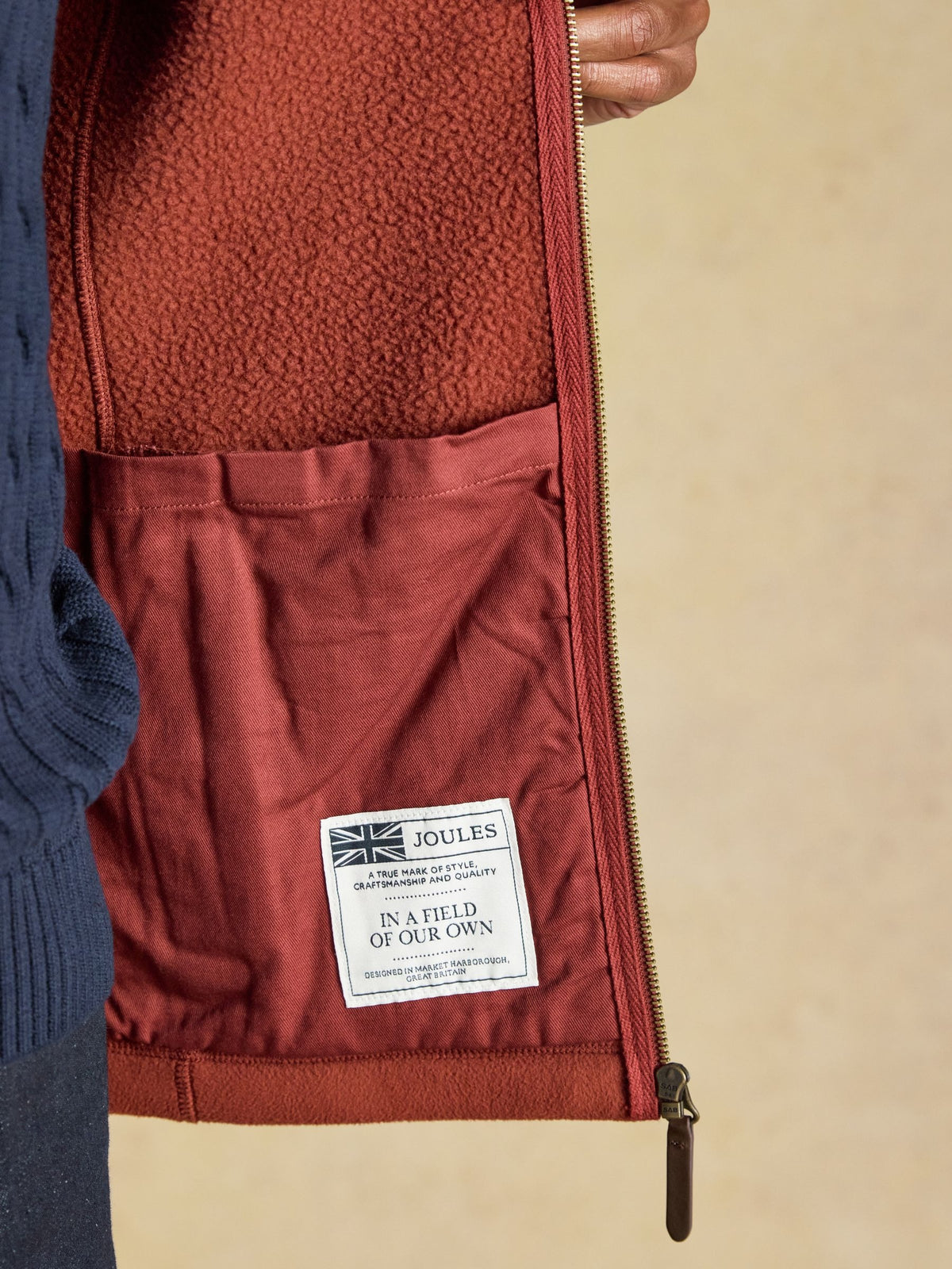 Heritage Rust Brown Fleece Gilet