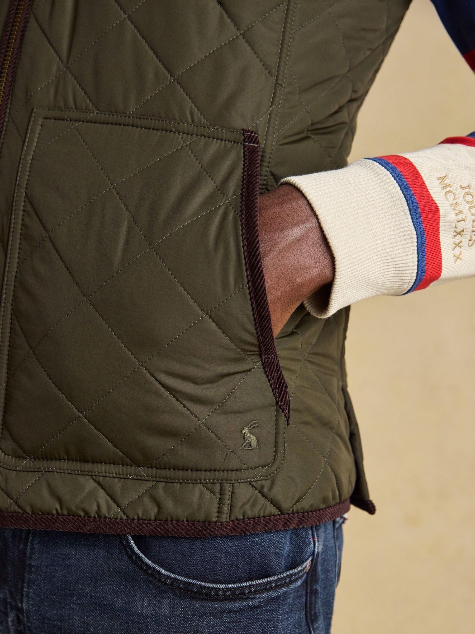 Maynard Green Diamond Quilted Gilet