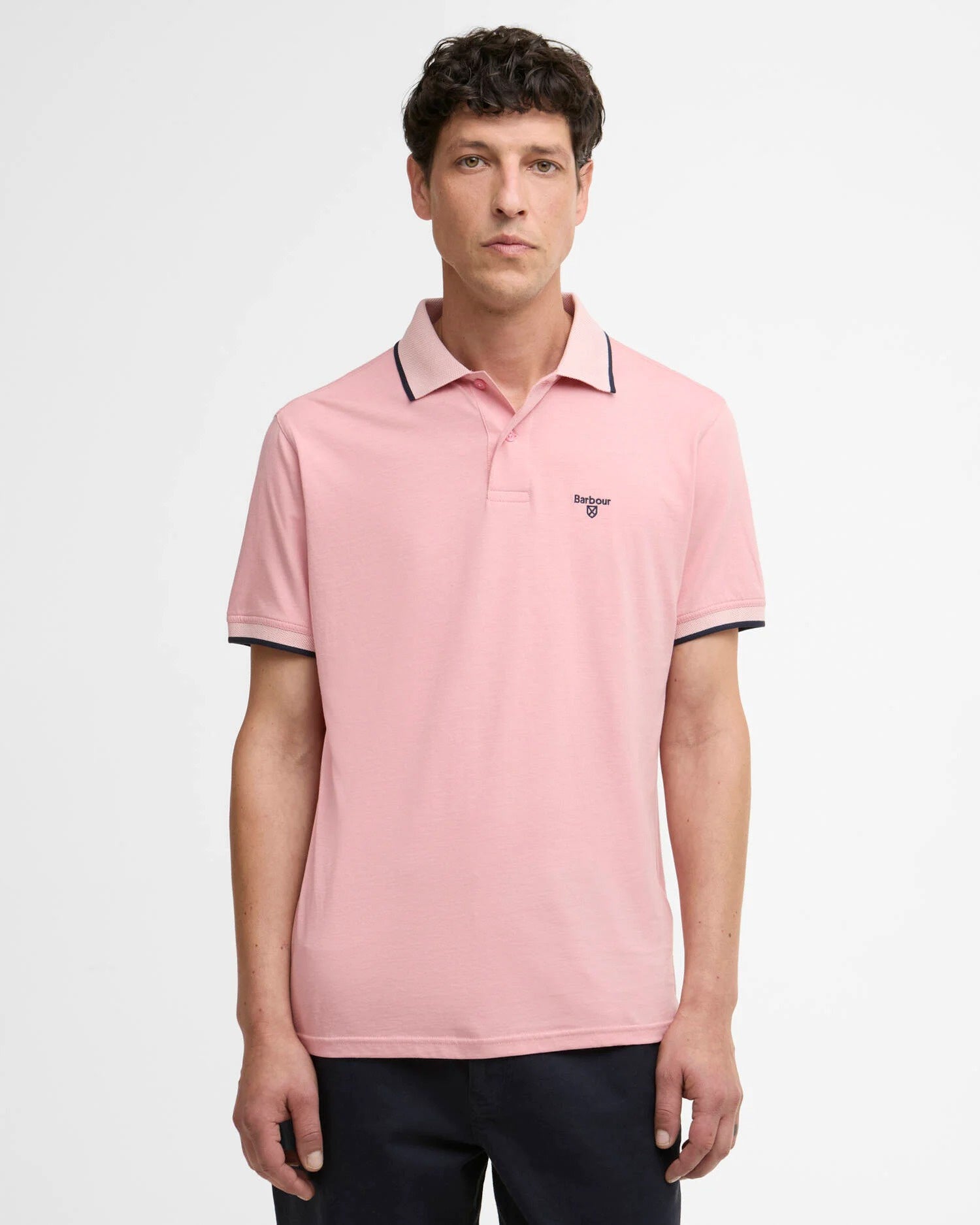 Cornsay Short-Sleeved Polo Shirt - Mineral Pink