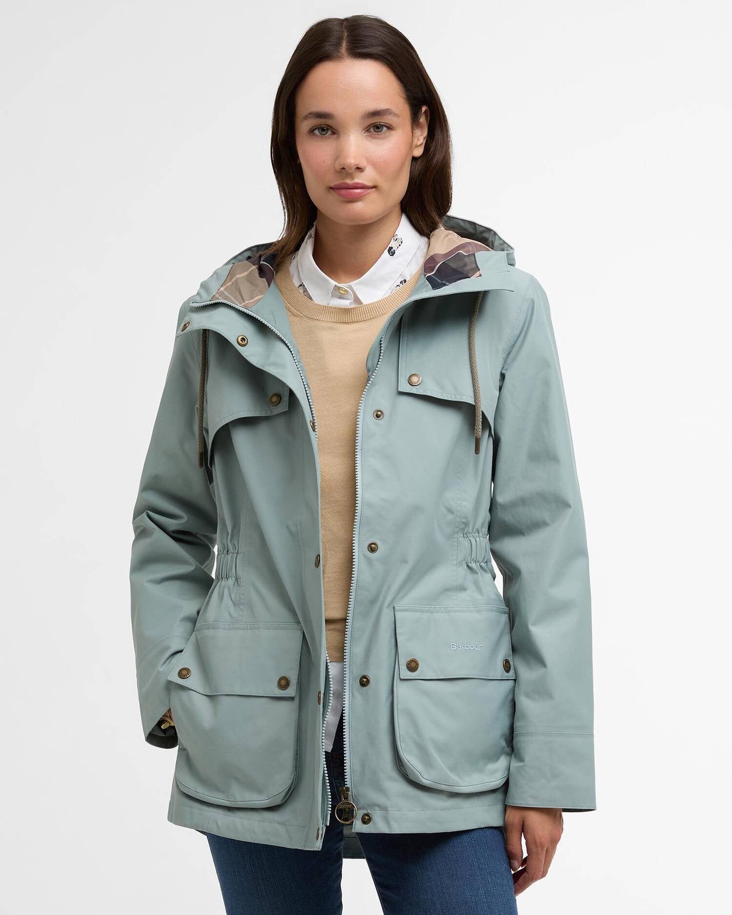 Maple Waterproof Jacket - Blue Sage/Gardenia