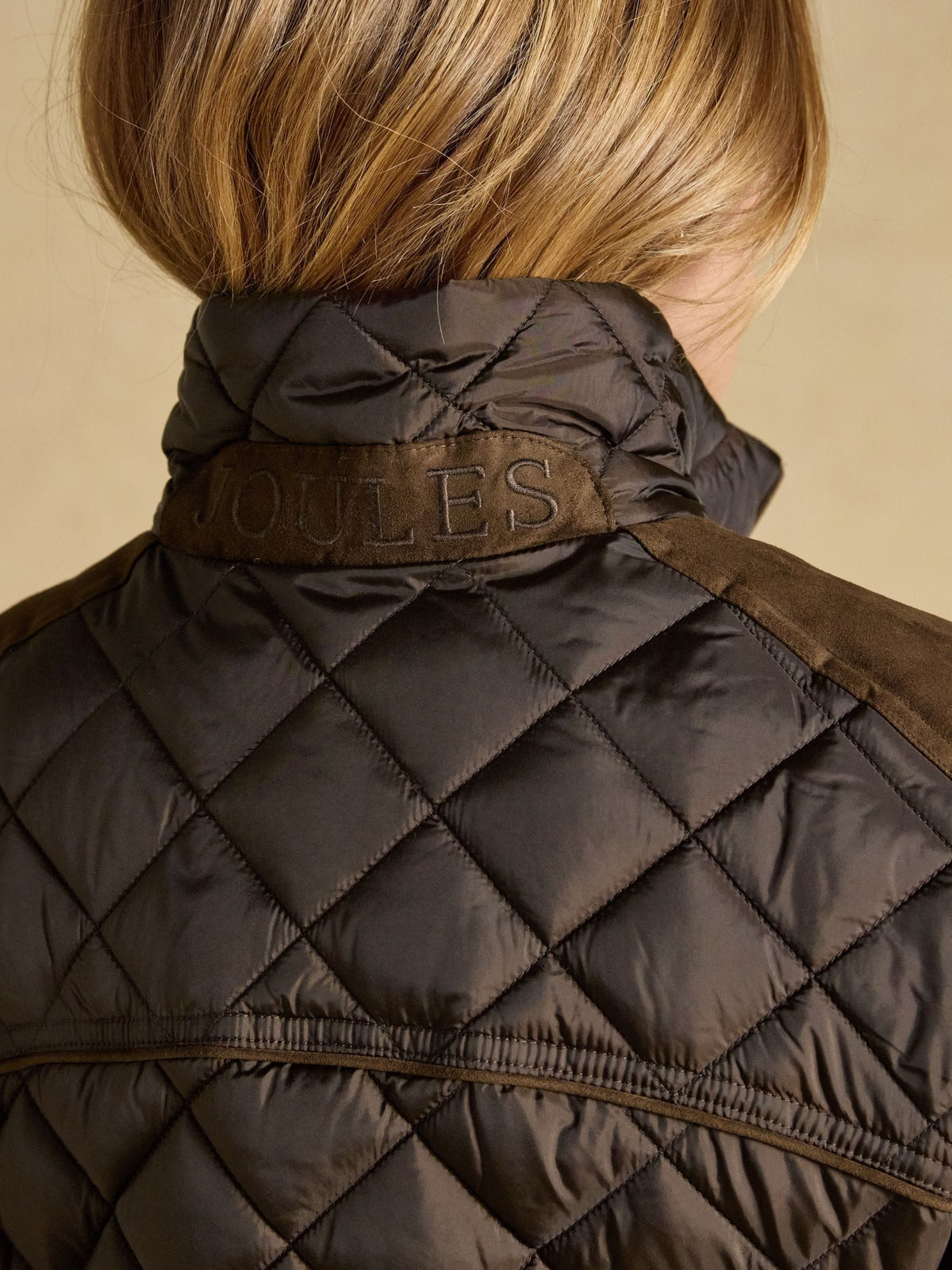 Braemar Luxe Chocolate Brown Showerproof Diamond Quilted Coat