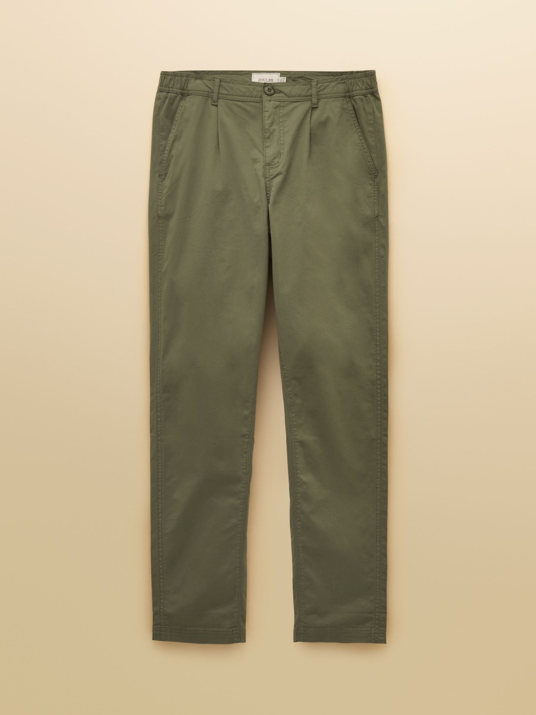 Norfolk Khaki Green Relaxed Fit Chino Trousers