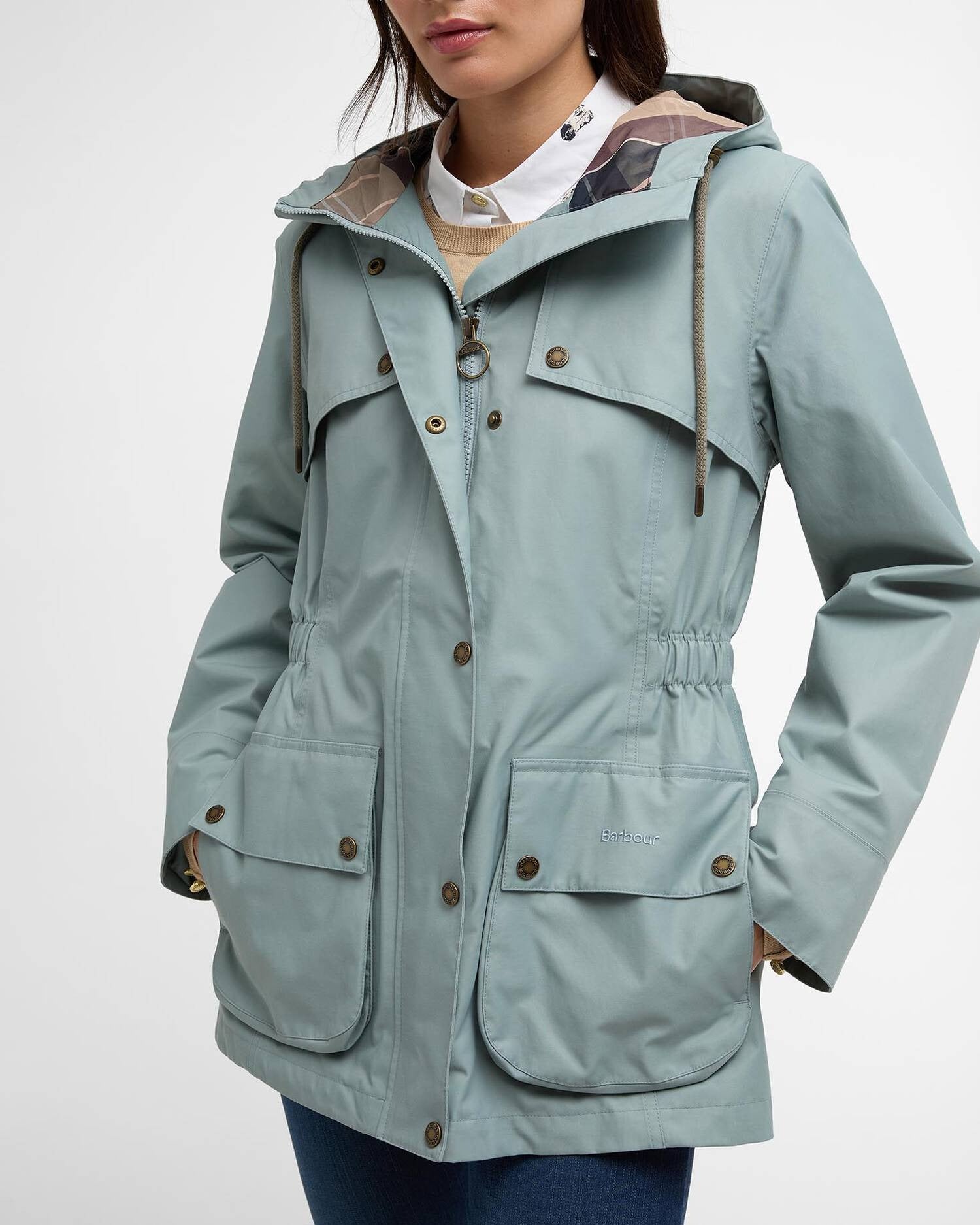 Maple Waterproof Jacket - Blue Sage/Gardenia