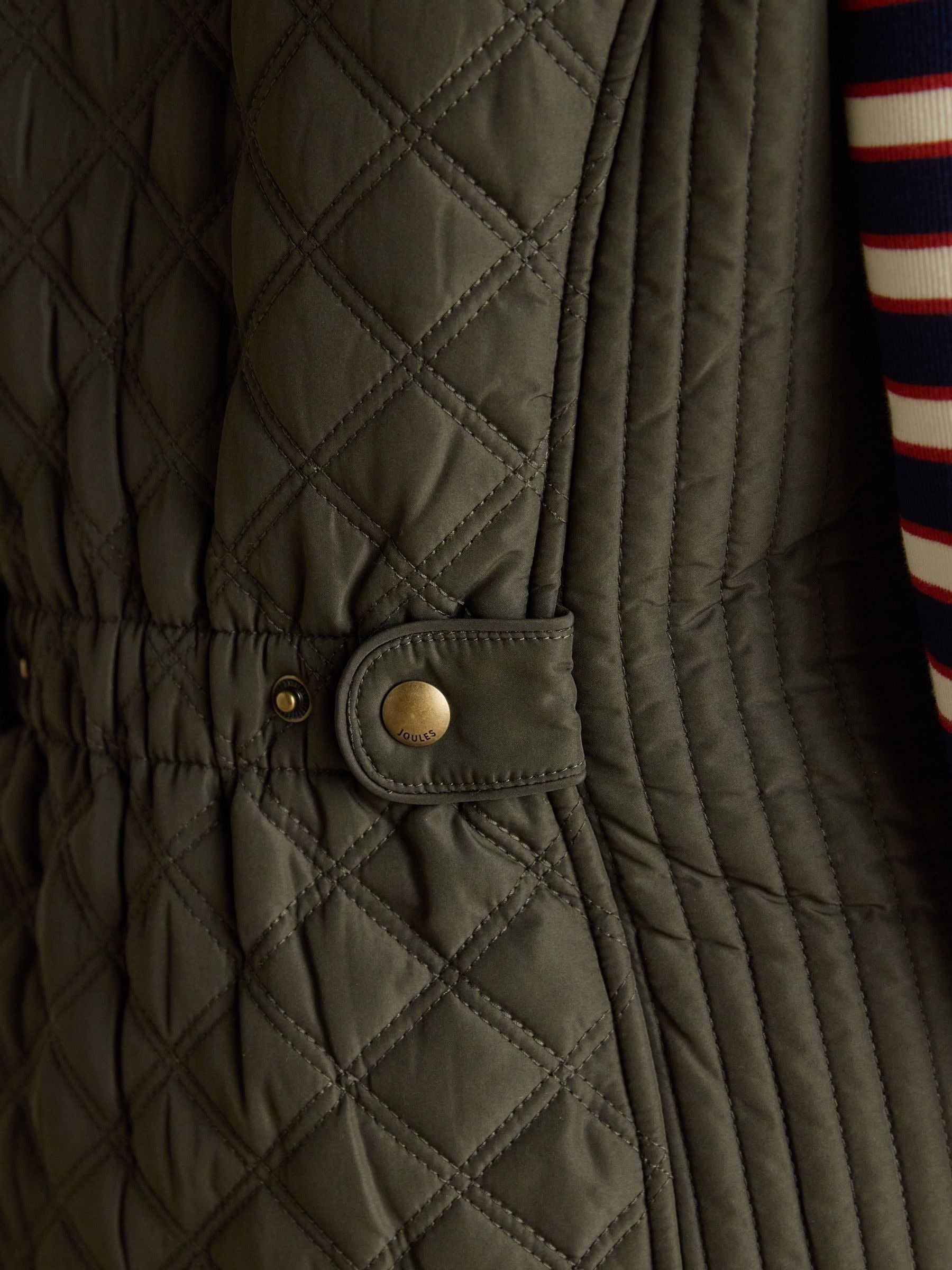 Minx Green Showerproof Diamond Quilted Gilet