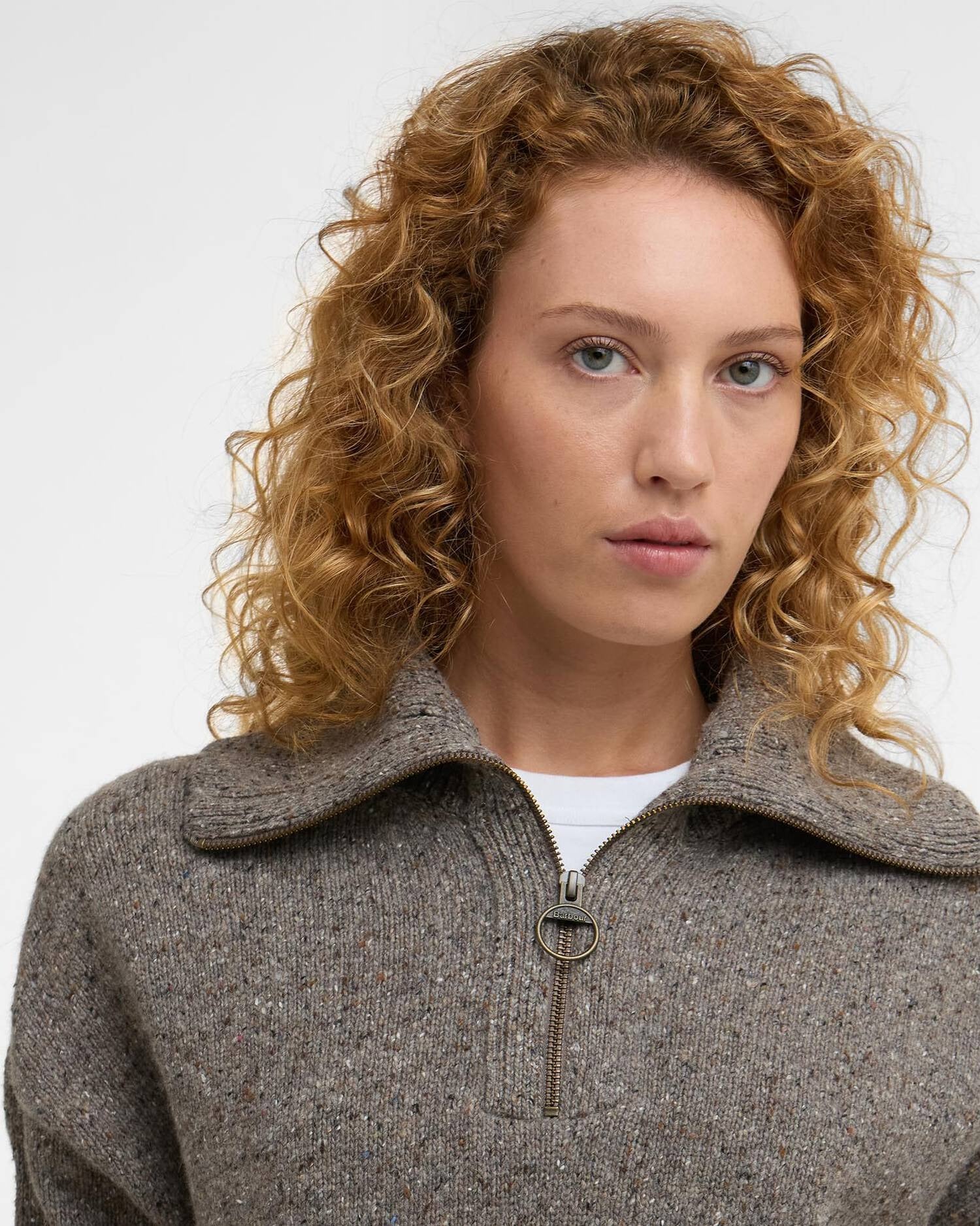Lavensdale Half-Zip Jumper - Mink