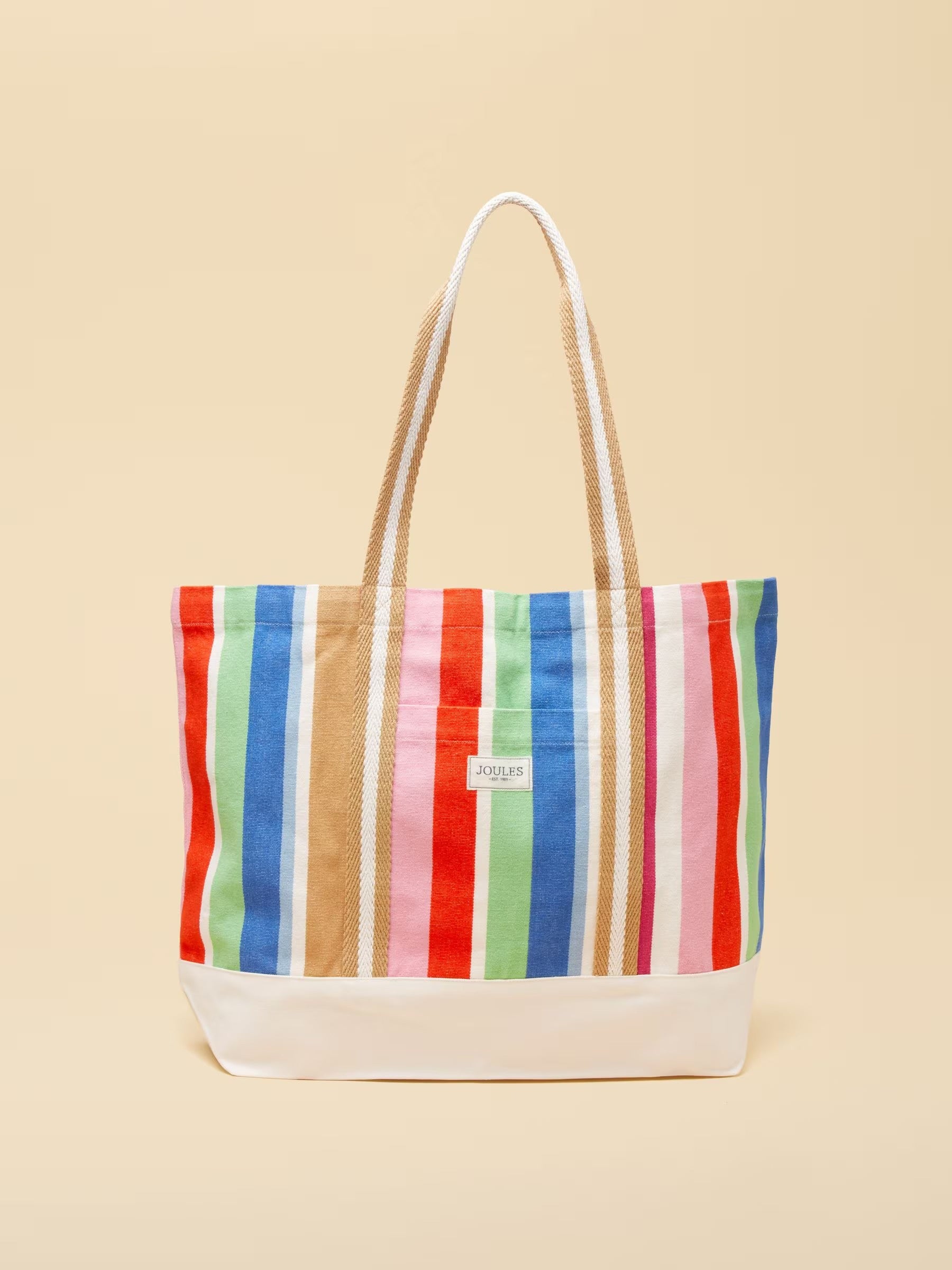 Promenade Multi Stripe Canvas Tote Bag