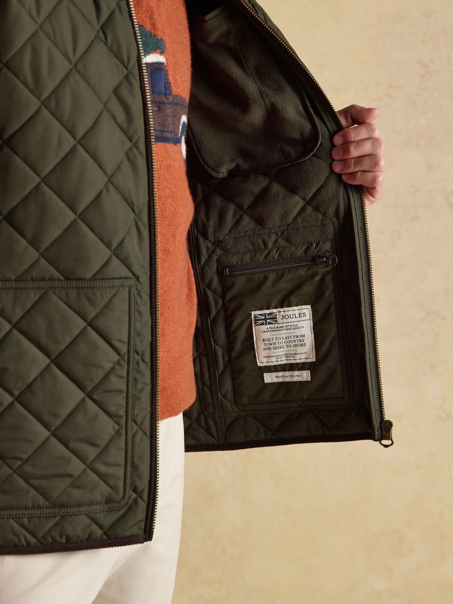 Maynard Green Diamond Quilted Jacket