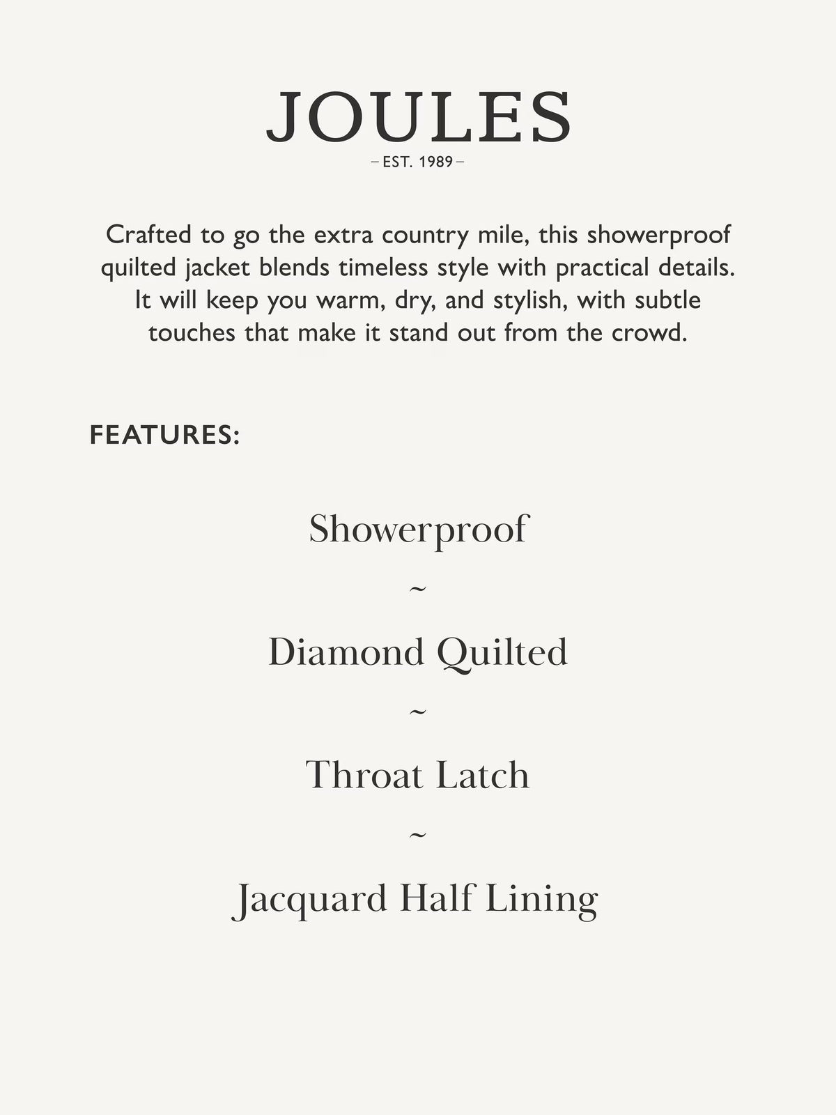 Rosewell Black Longline Diamond Quilted Showerproof Coat
