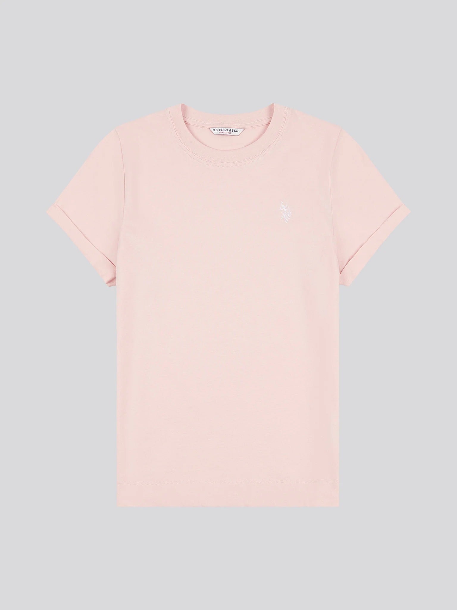 Womens Crew Neck T-Shirt Crystal Rose
