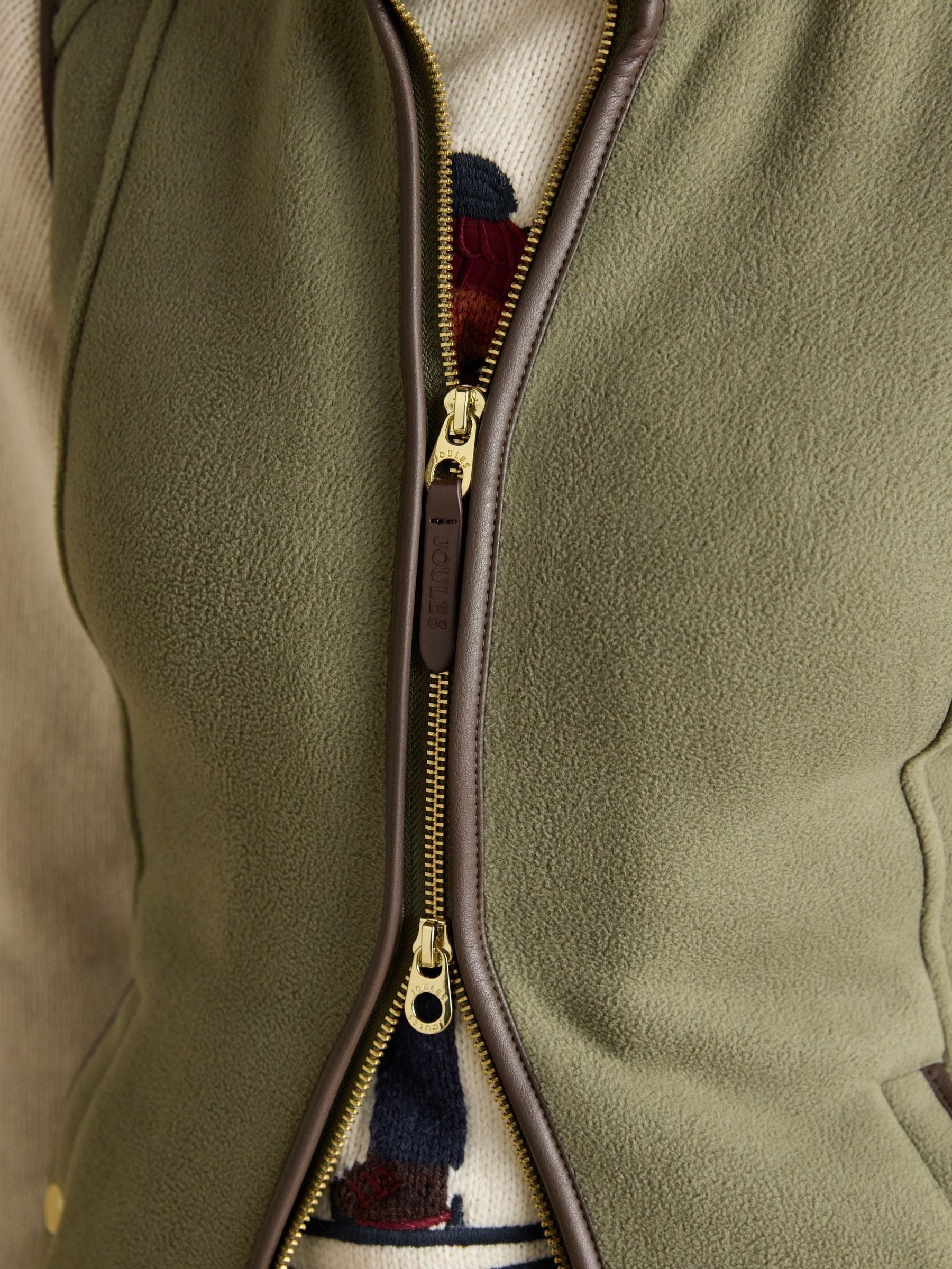 Heritage Light Green Regular Fleece Gilet