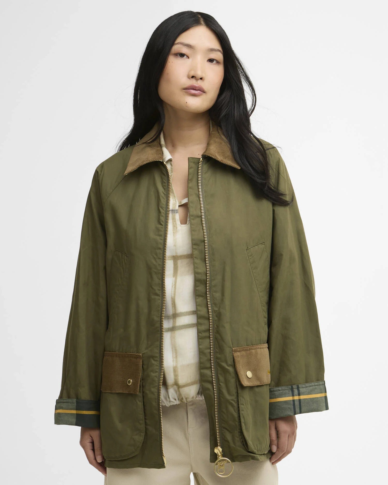 Laneshaw Casual Jacket - Dusky Green / Ancient
