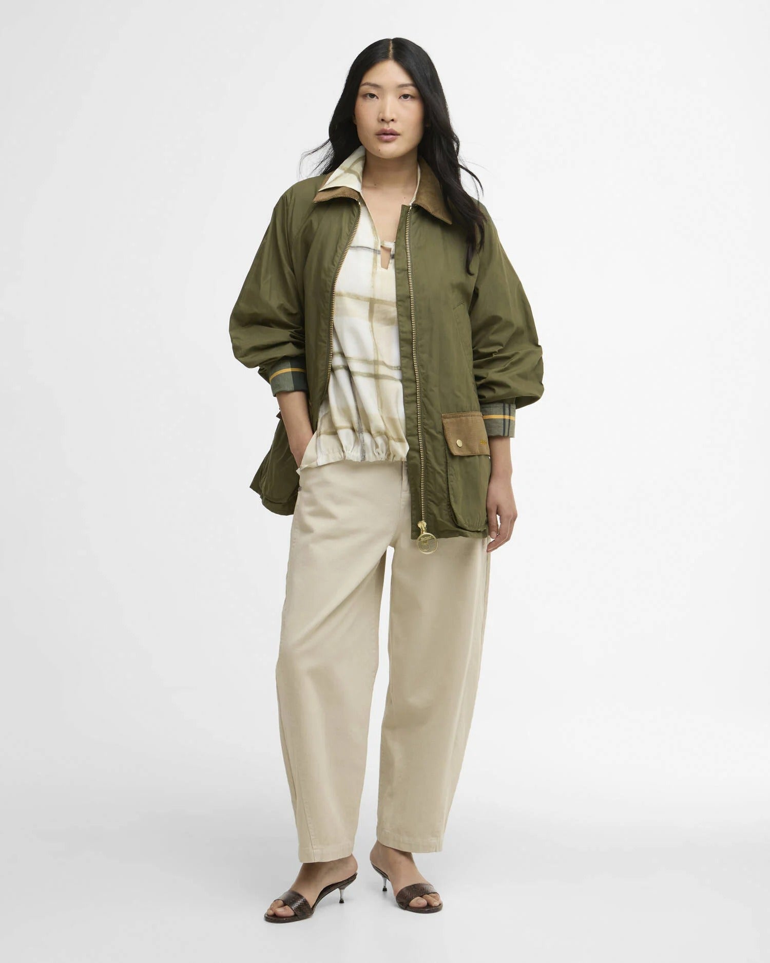Laneshaw Casual Jacket - Dusky Green / Ancient