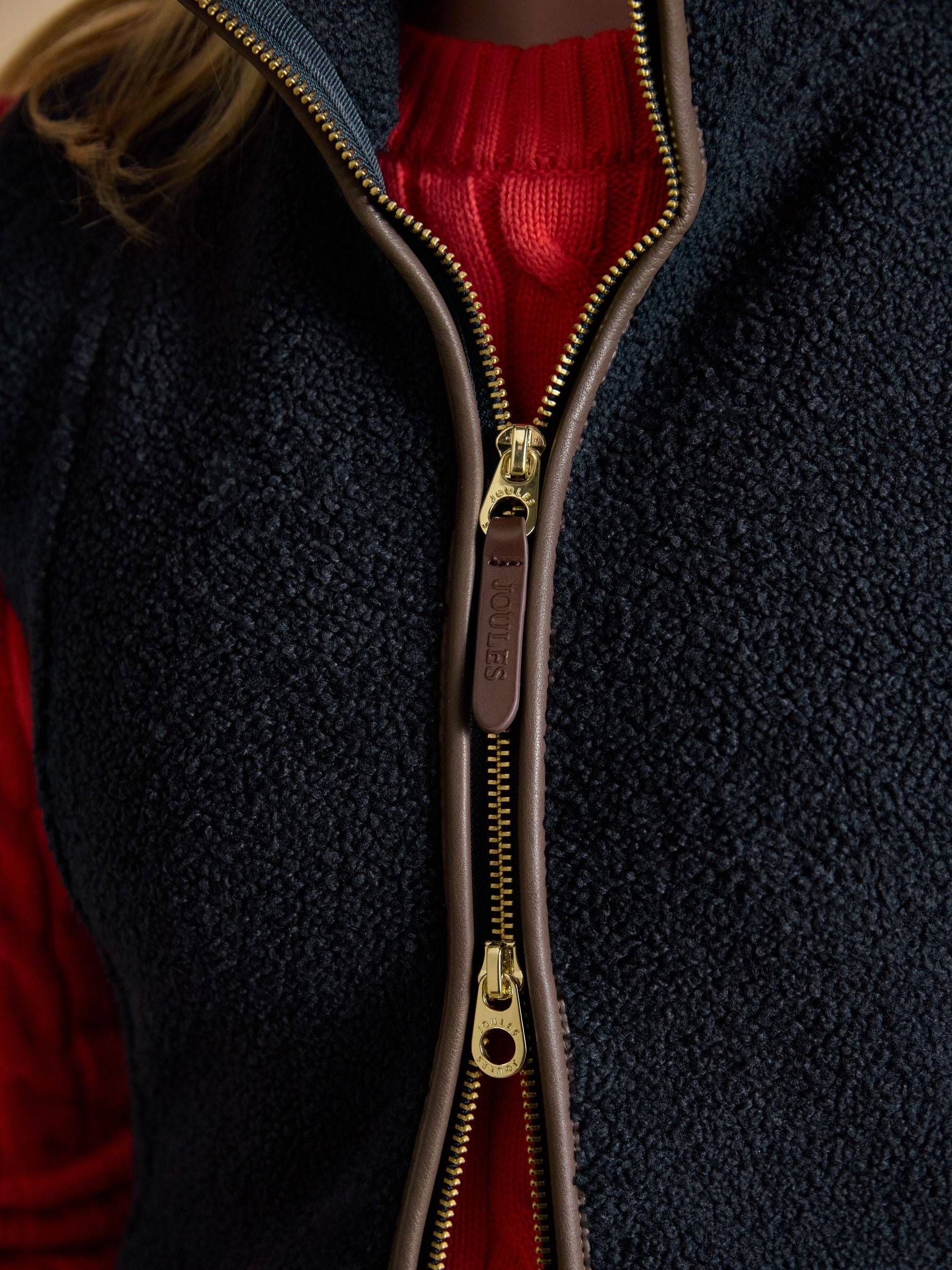 Borg Heritage Navy Fleece Gilet