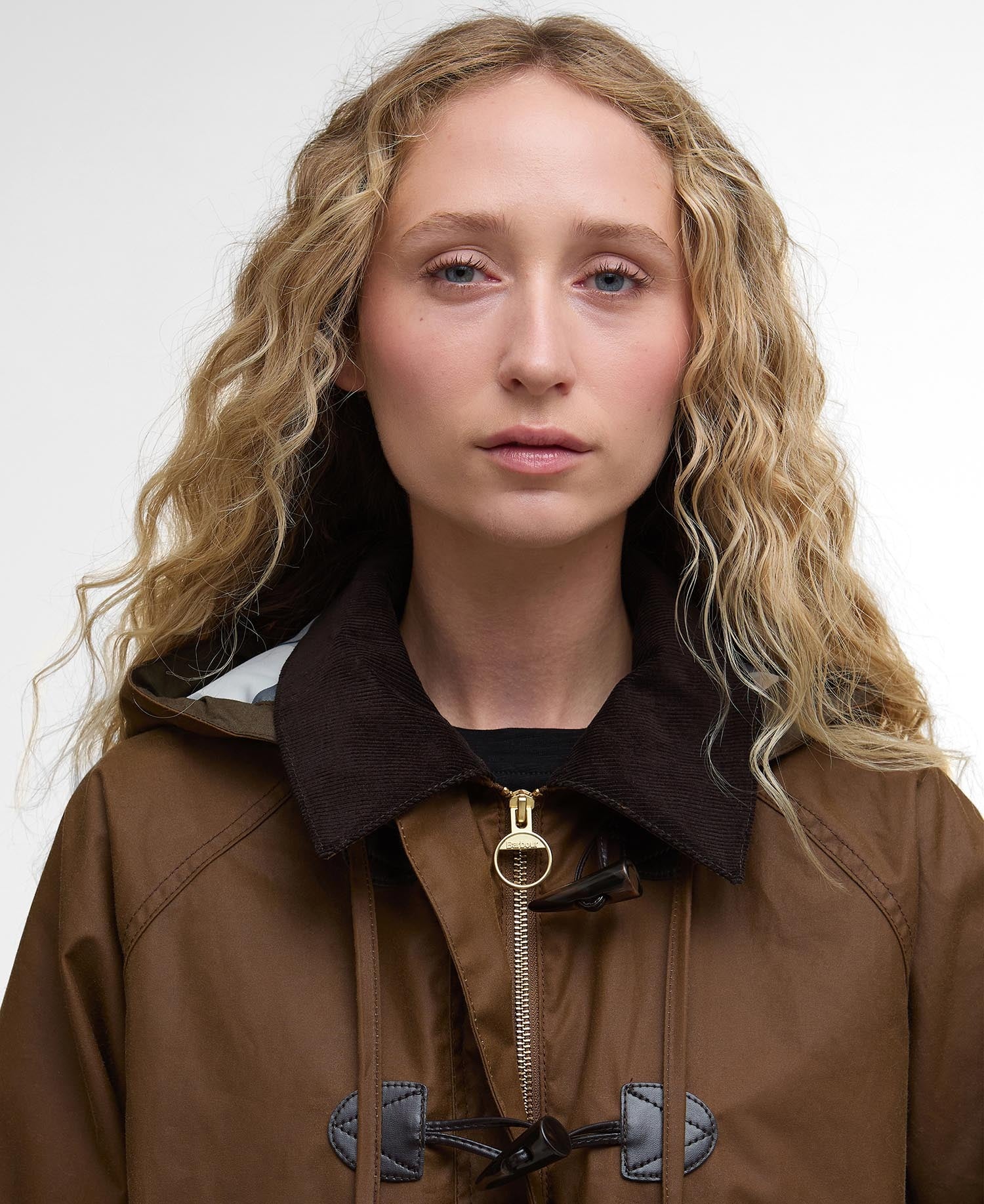 Myra Waxed Duffle Coat - Bark/Hessian Tartan